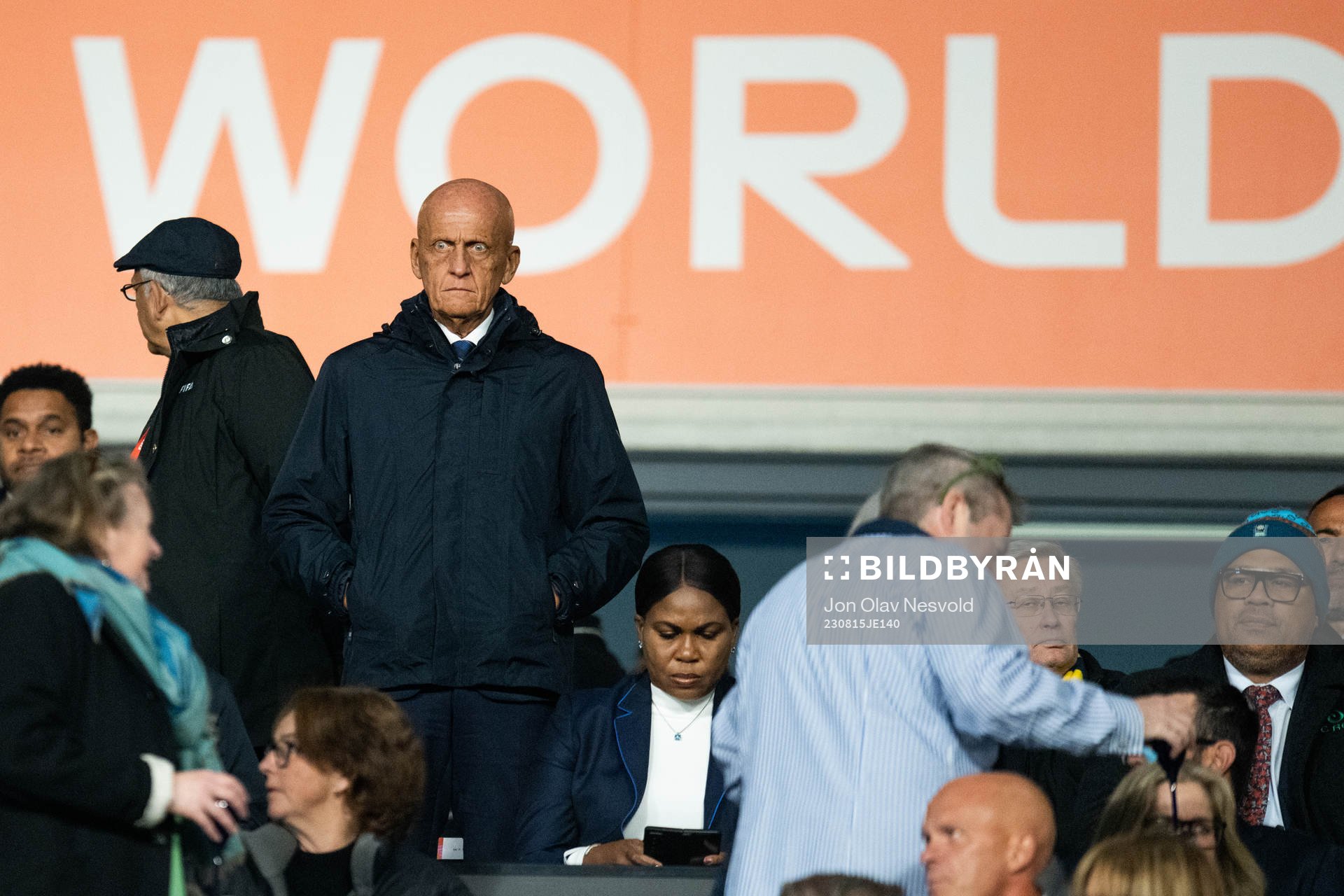 Pierluigi Collina, former referee, in the stands