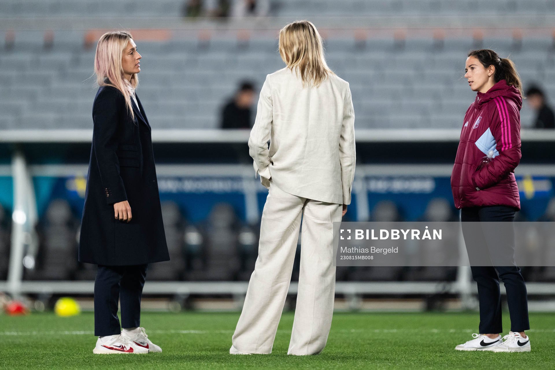 Alexia Putellas and Aitana Bonmati of Spain and Fridolina