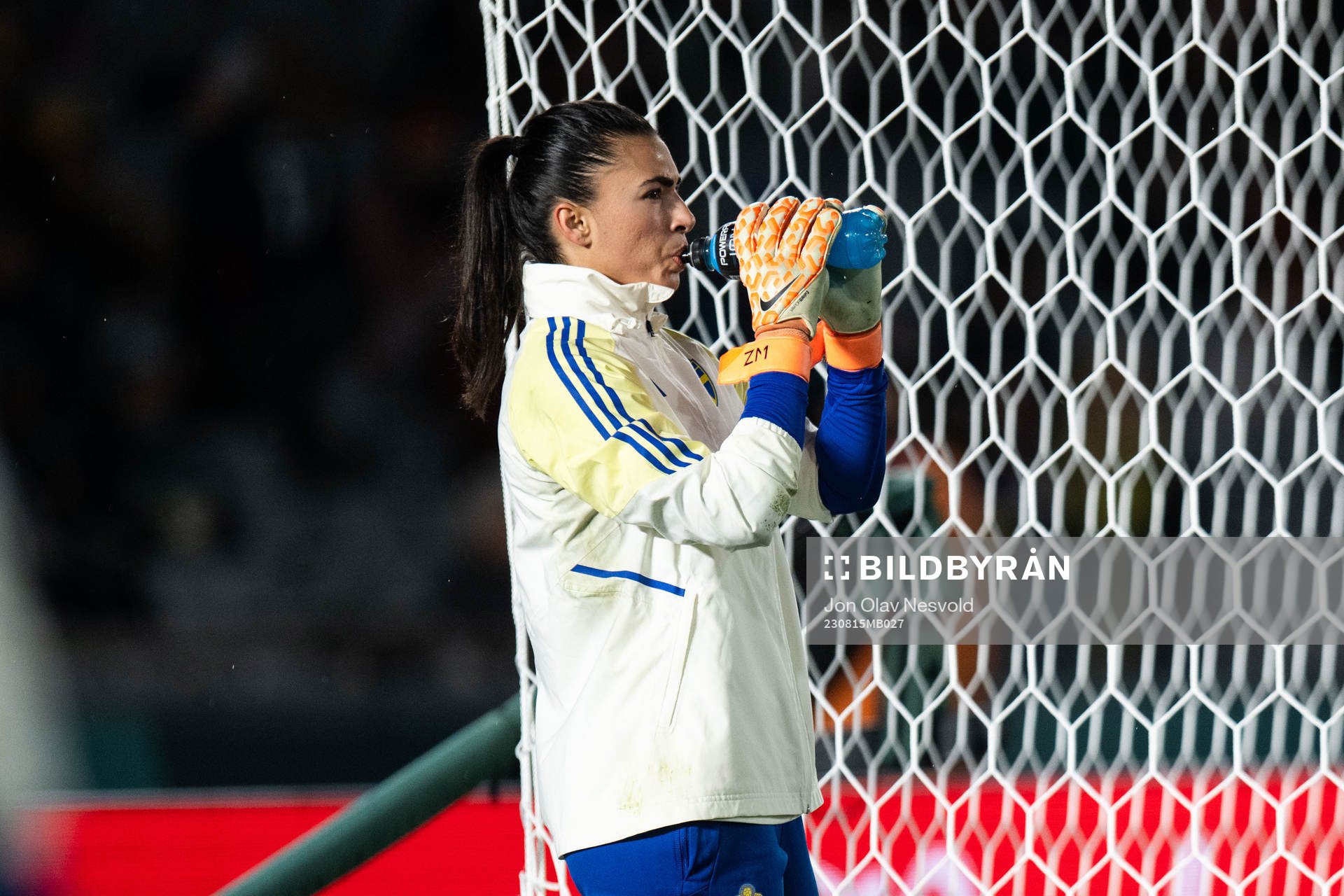 Goalkeeper Zecira Musovic of Sweden