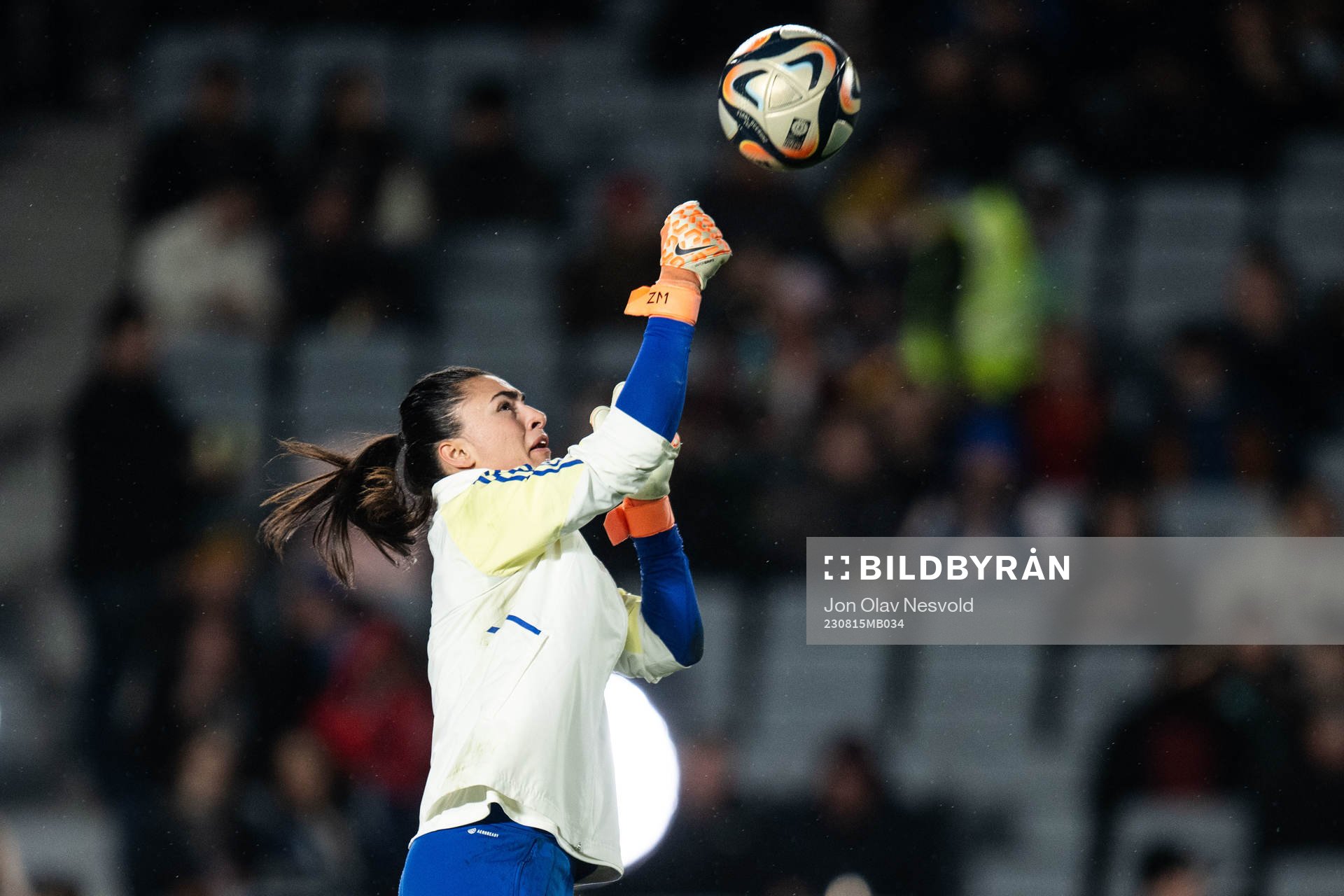 Goalkeeper Zecira Musovic of Sweden