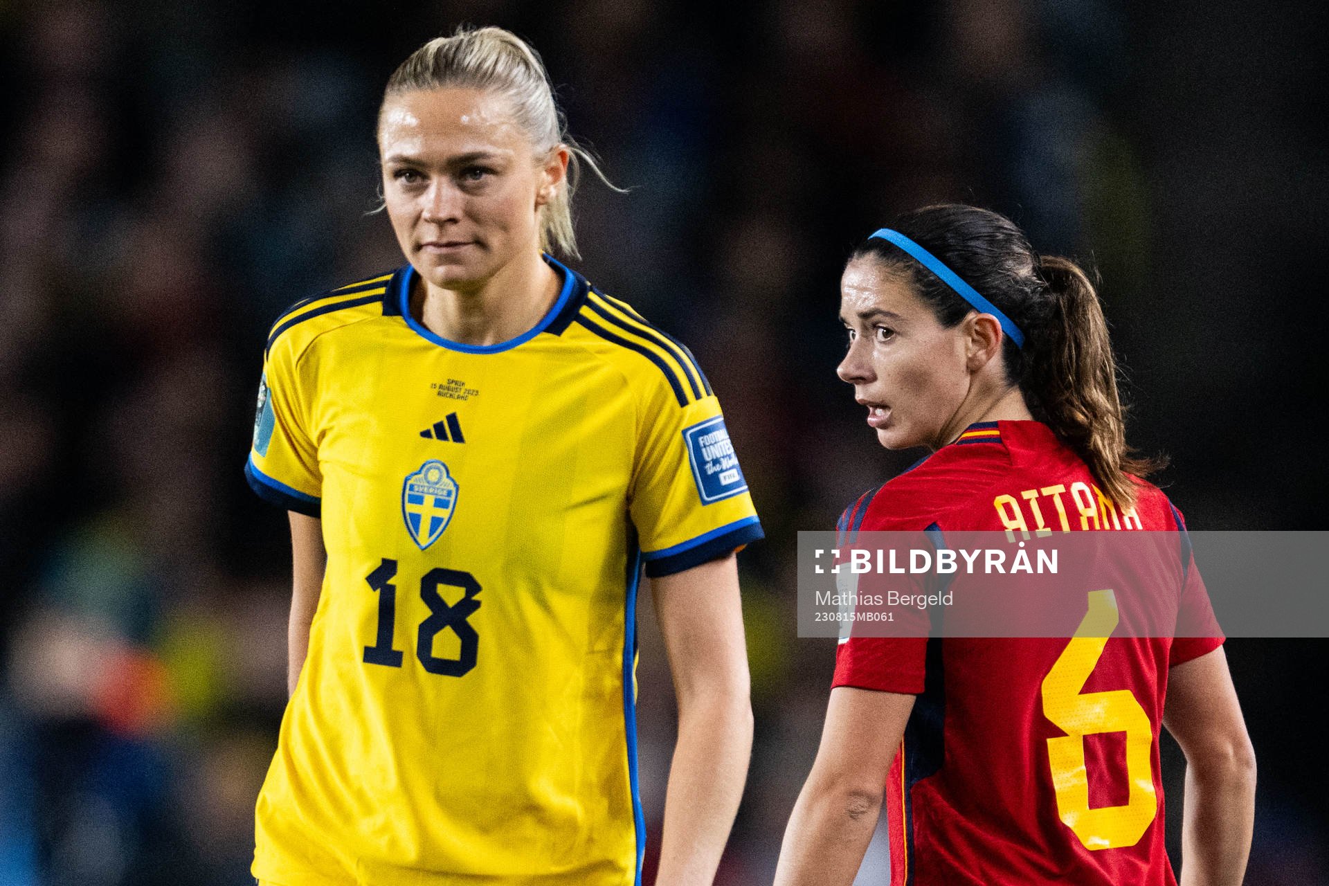 Fridolina Rolfö of Sweden and Aitana Bonmati of Spain