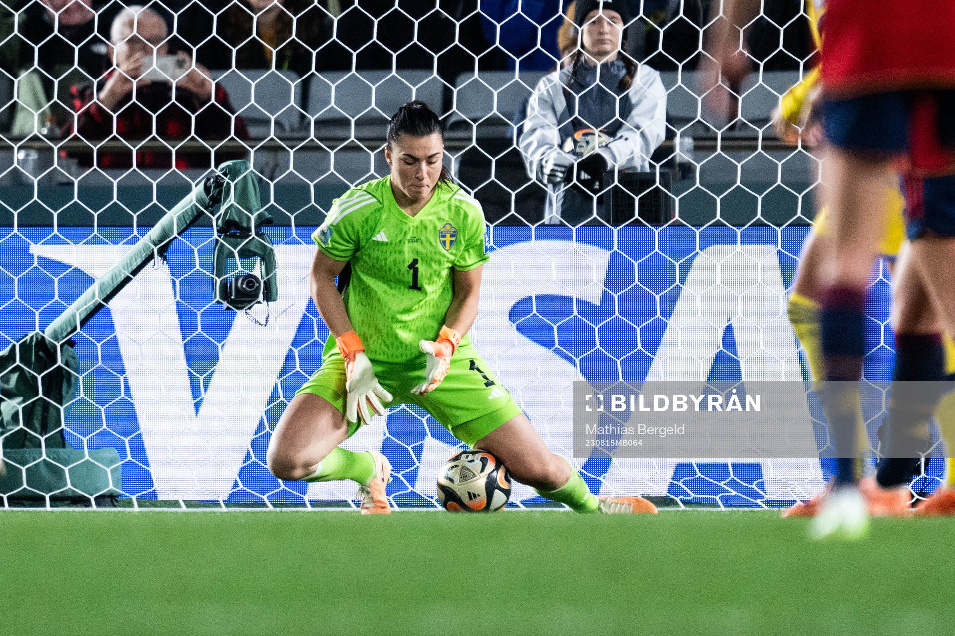 Goalkeeper Zecira Musovic of Sweden