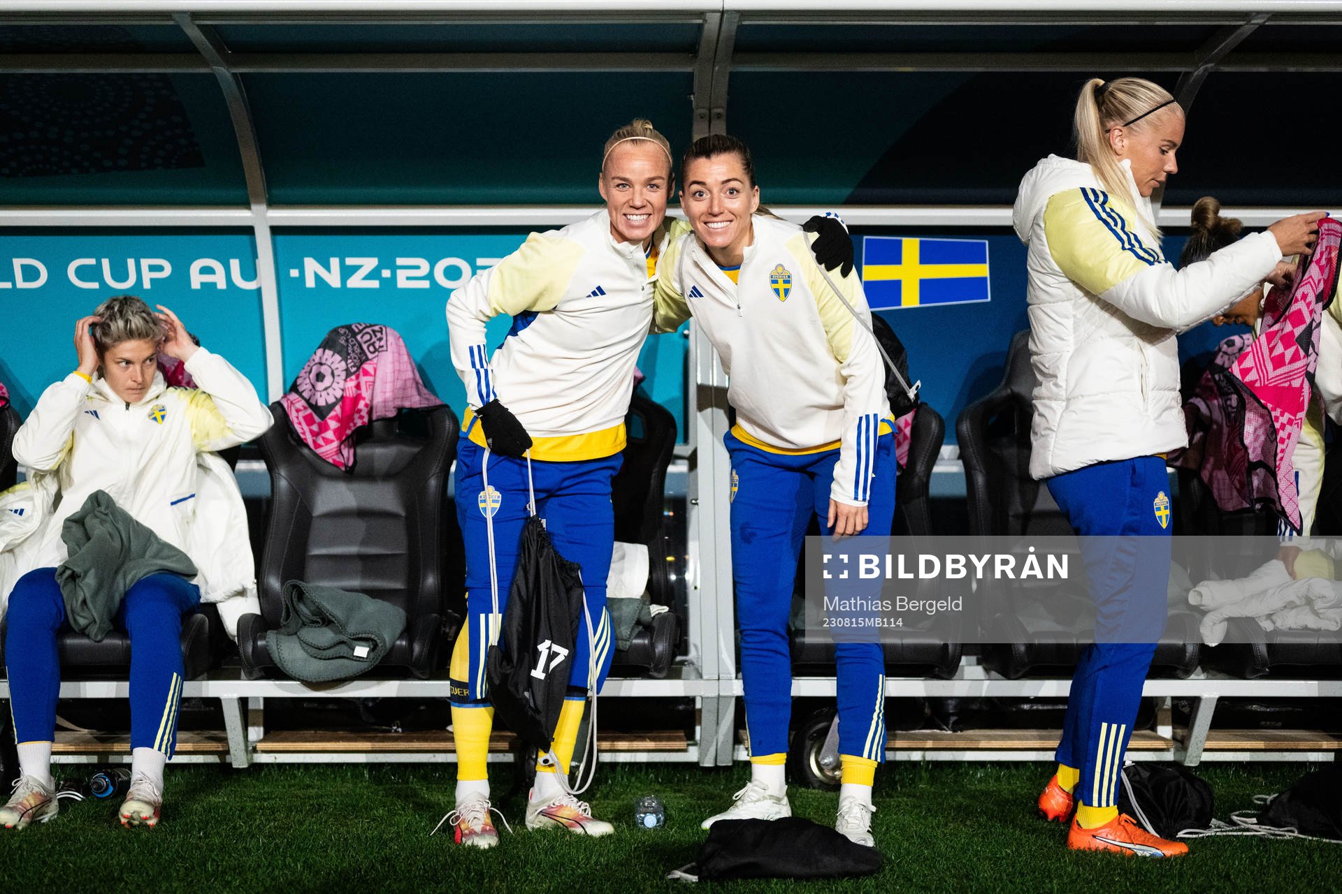 Caroline Seger and Linda Sembrant of Sweden