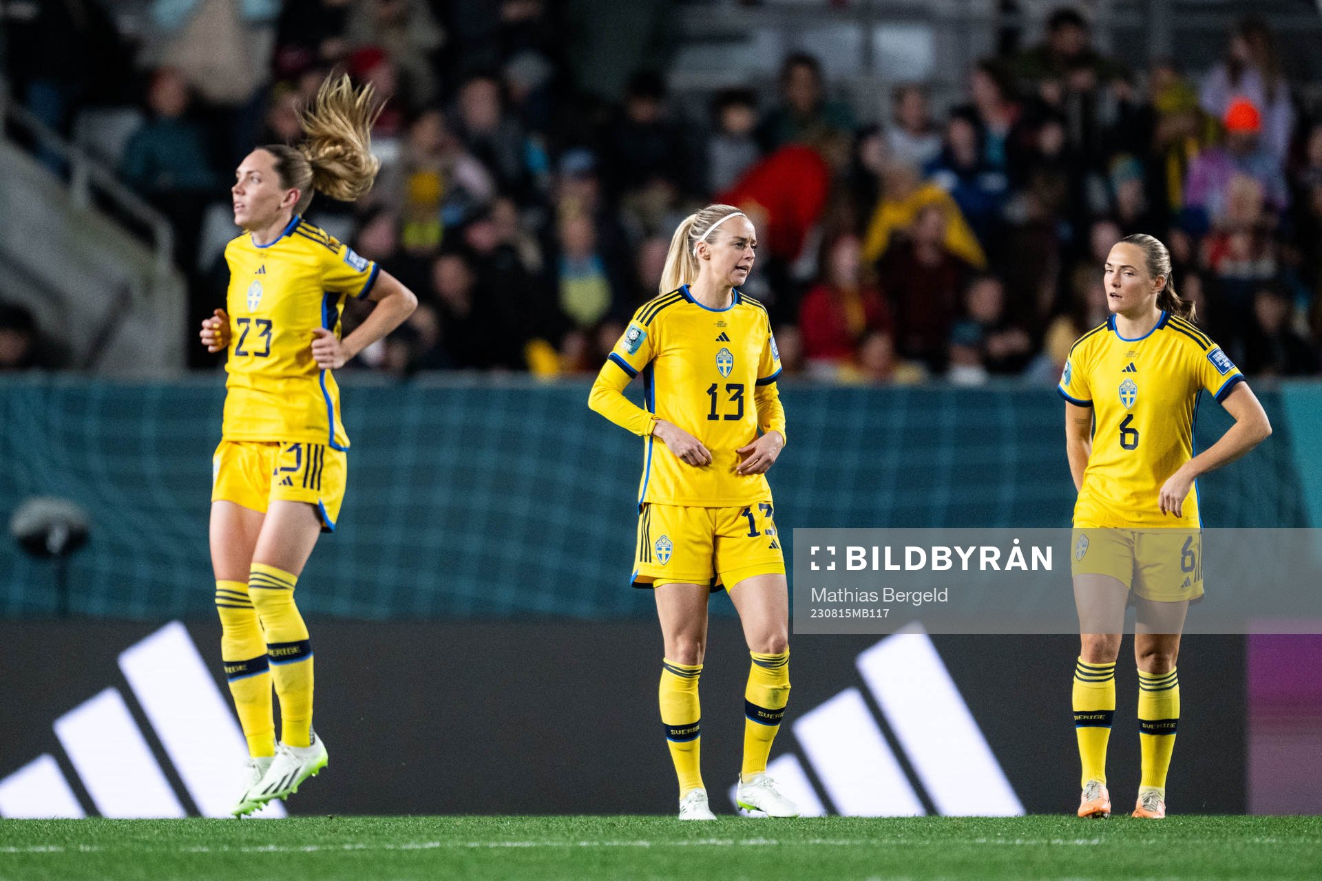 Elin Rubensson, Amanda Ilestedt and Magdalena Eriksson of
