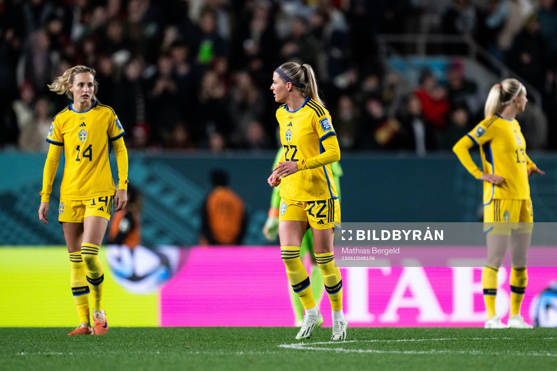 Nathalie Björn, Olivia Schough and Amanda Ilestedt of