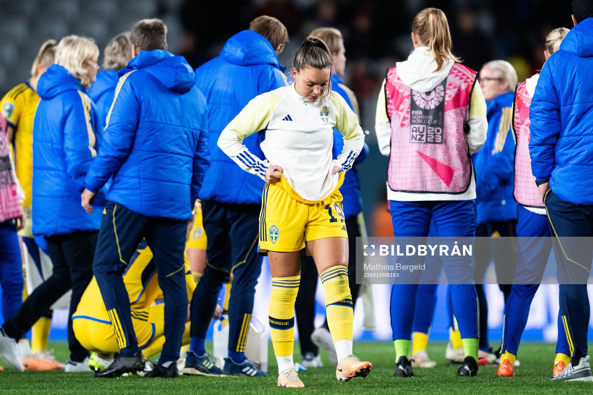 Johanna Rytting Kaneryd of Sweden looks dejected