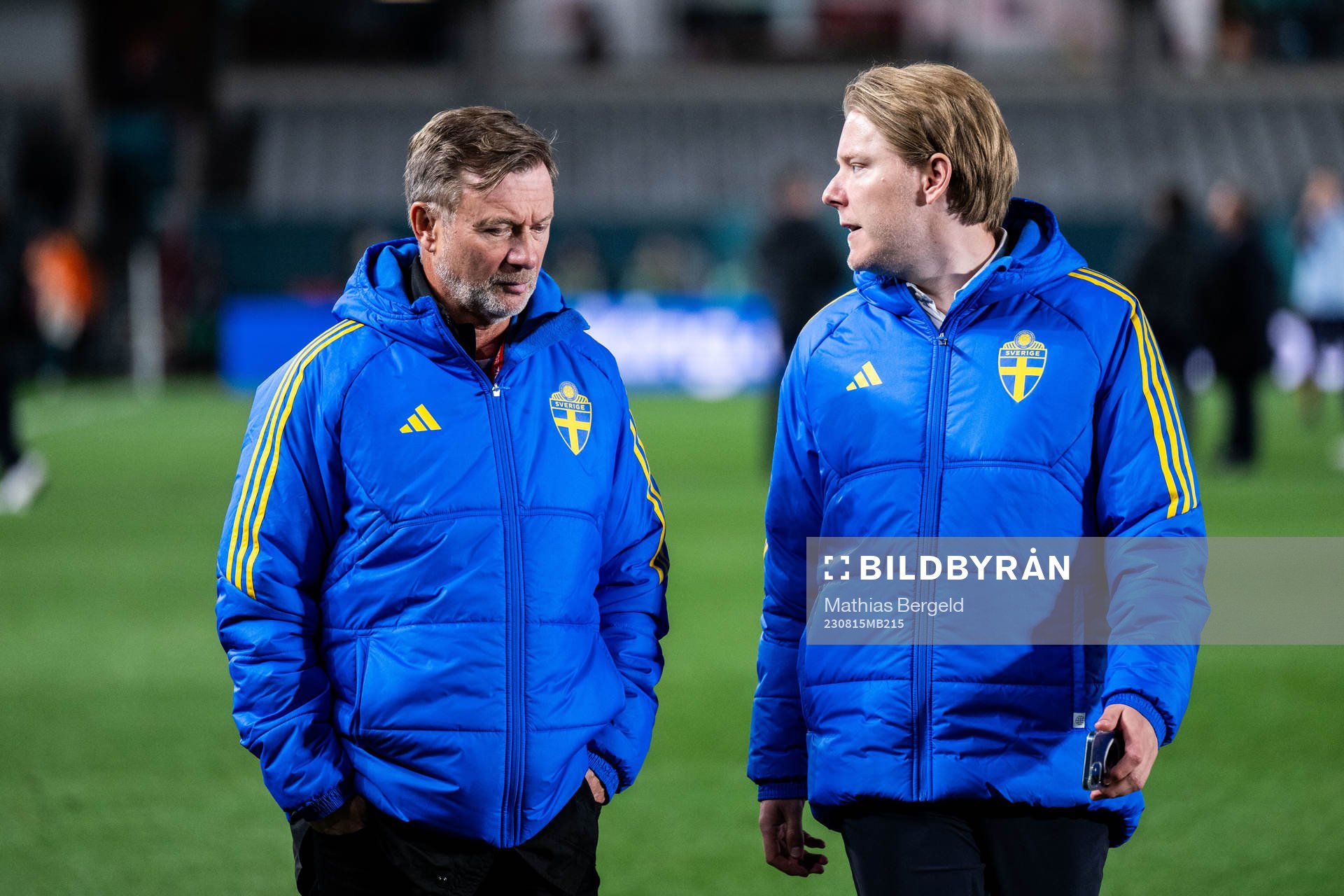 Head coach Peter Gerhardsson and Press officer Fredrik