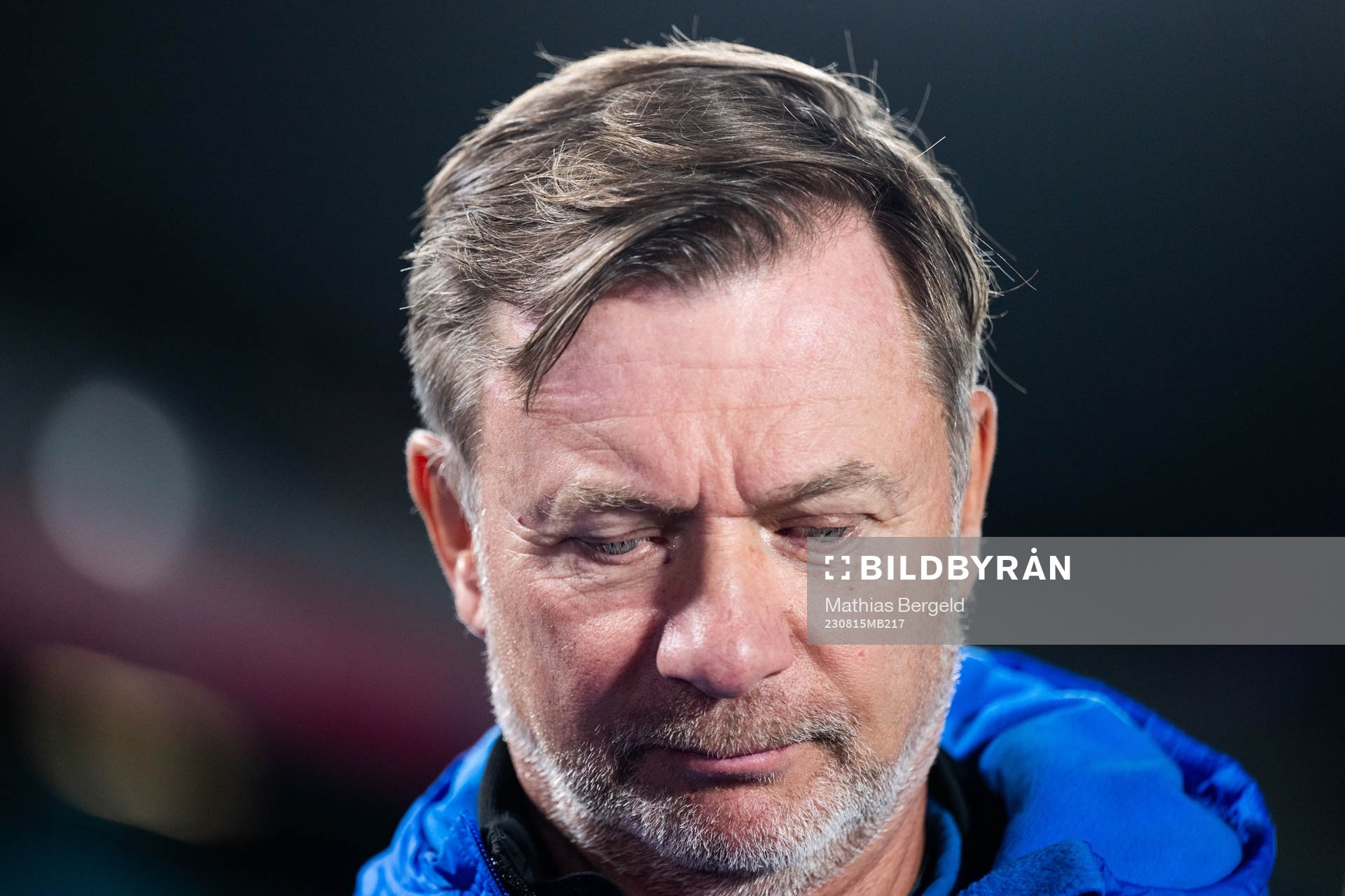 Head coach Peter Gerhardsson of Sweden looks dejected