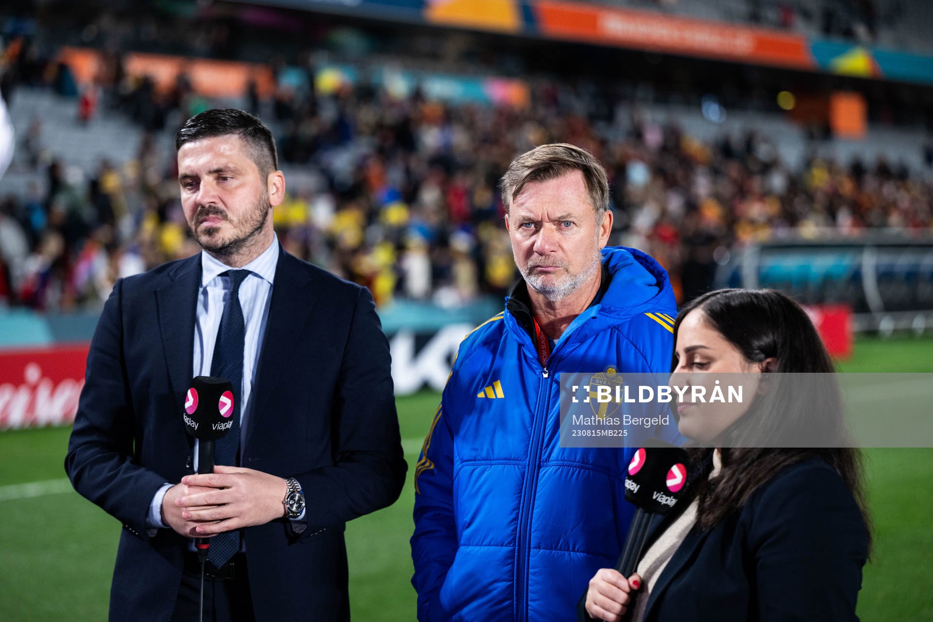 TV-expert Bojan Djordjic, Head coach Peter Gerhardsson and
