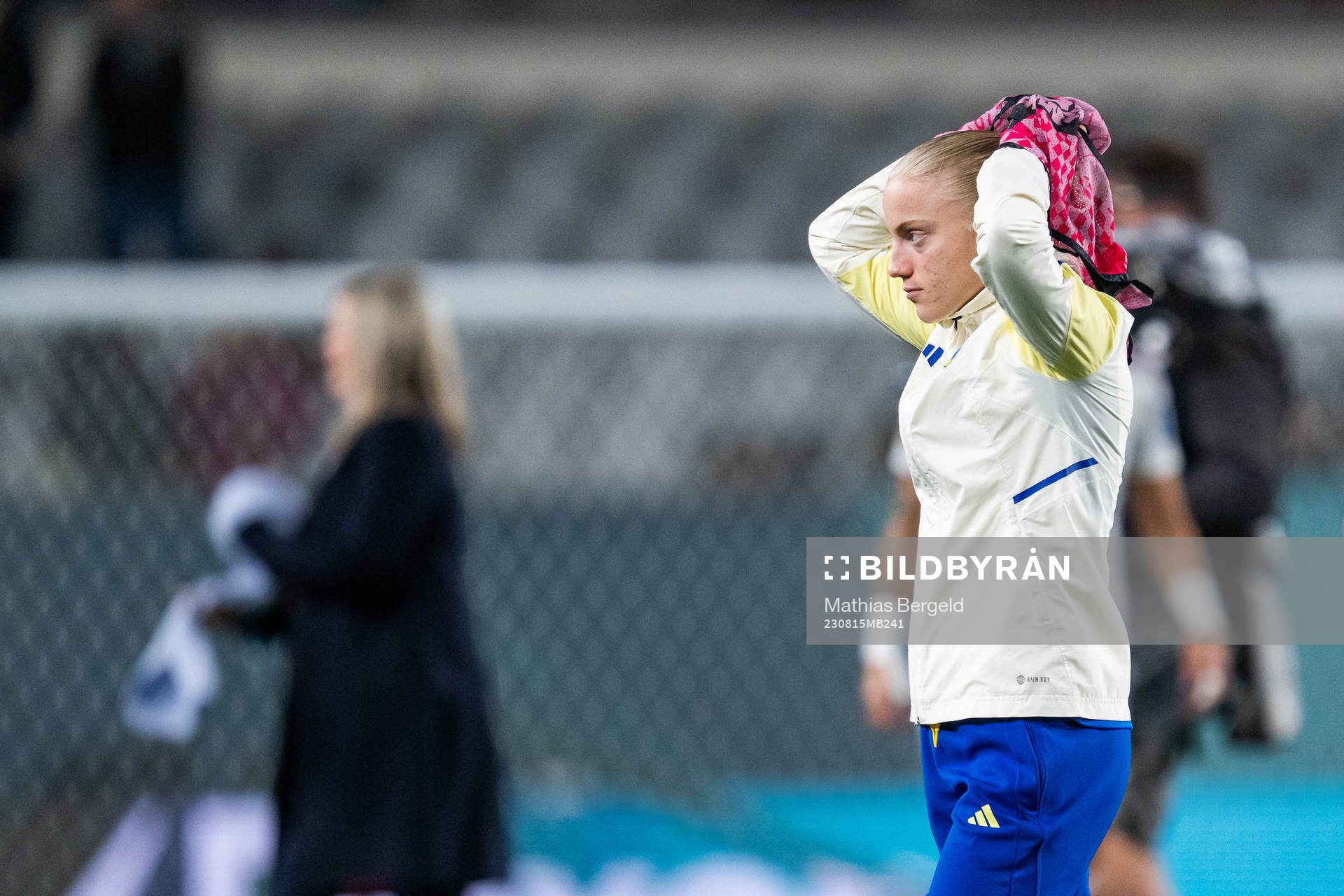 Anna Sandberg of Sweden looks dejected