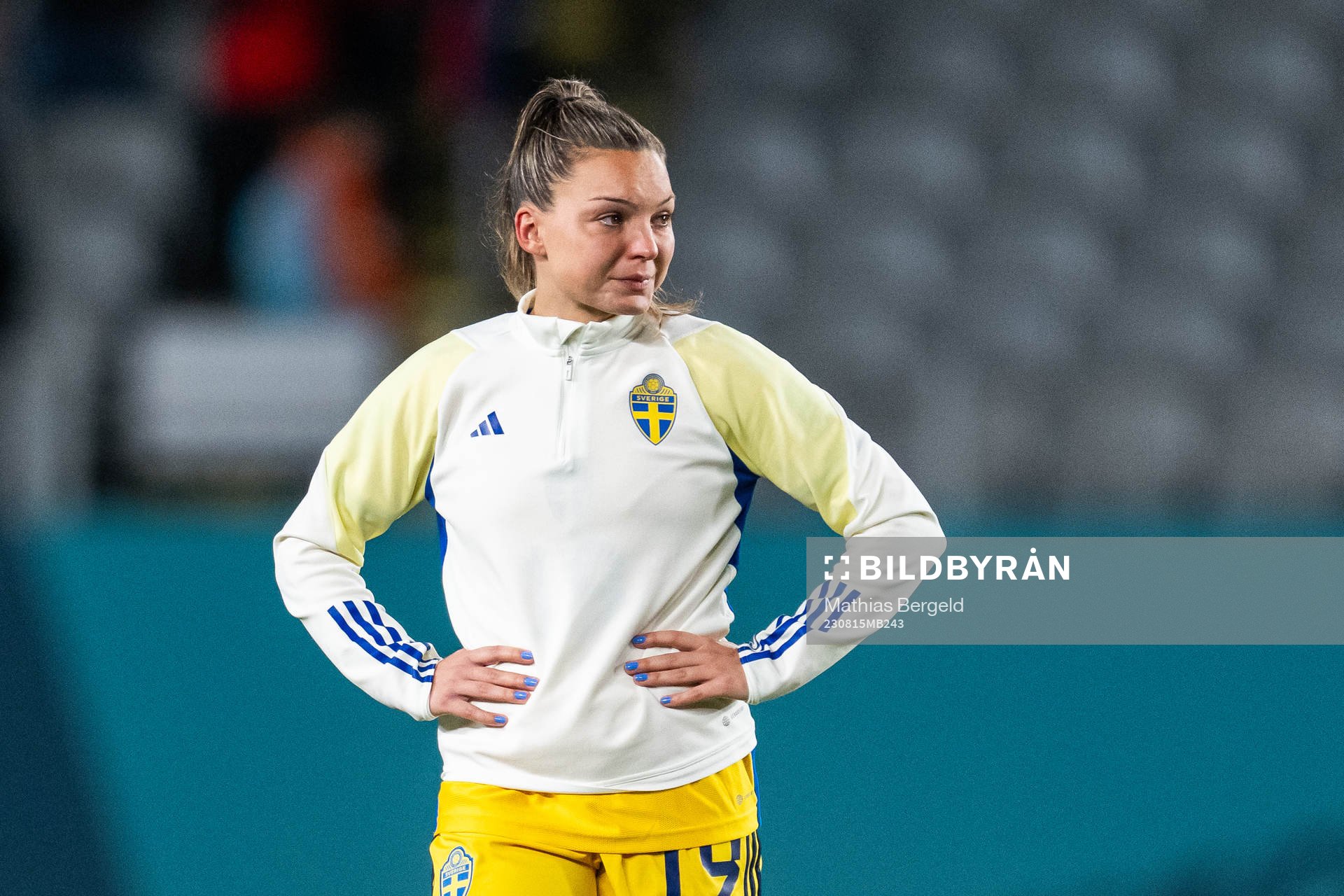 Johanna Rytting Kaneryd of Sweden looks dejected