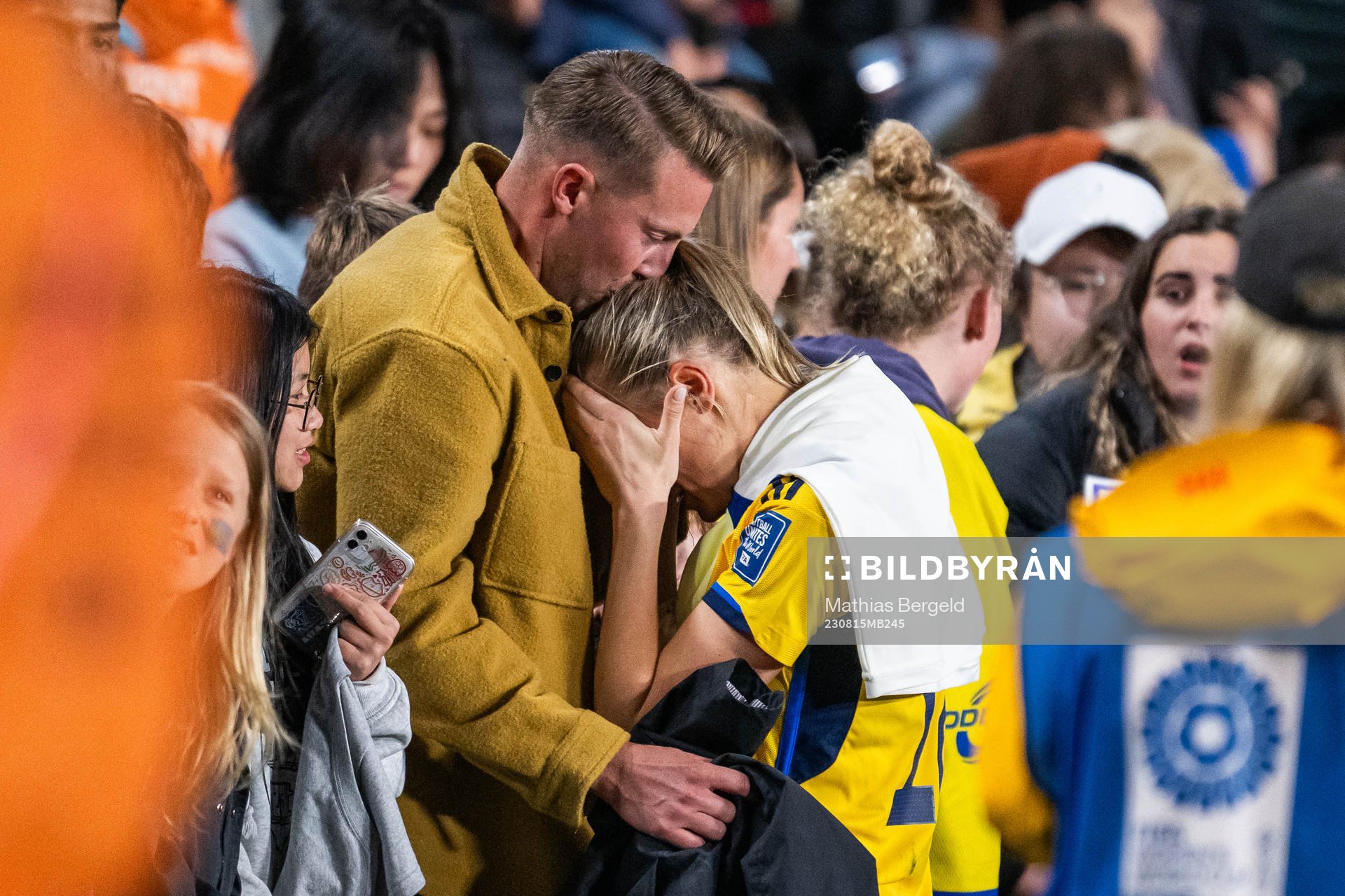 Fridolina Rolfö of Sweden looks dejected with her
