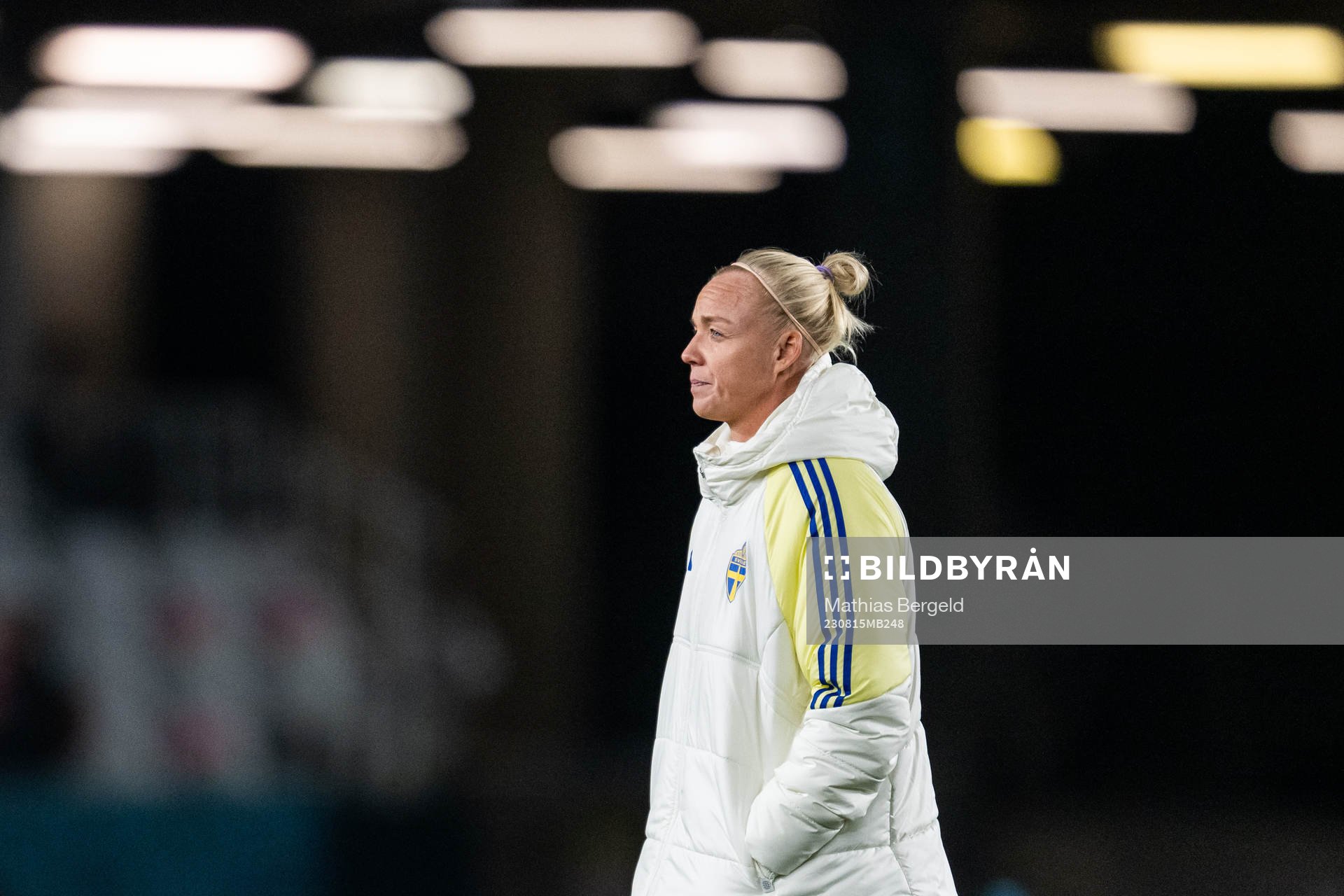 Caroline Seger of Sweden looks dejected