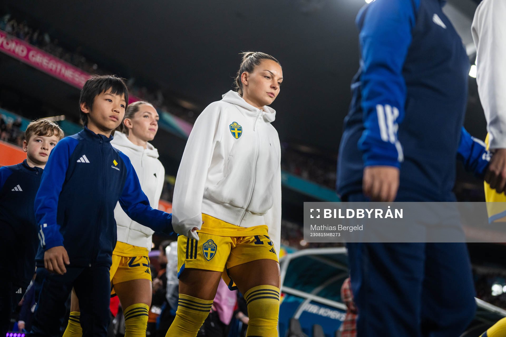 Elin Rubensson and Johanna Rytting Kaneryd of Sweden enter