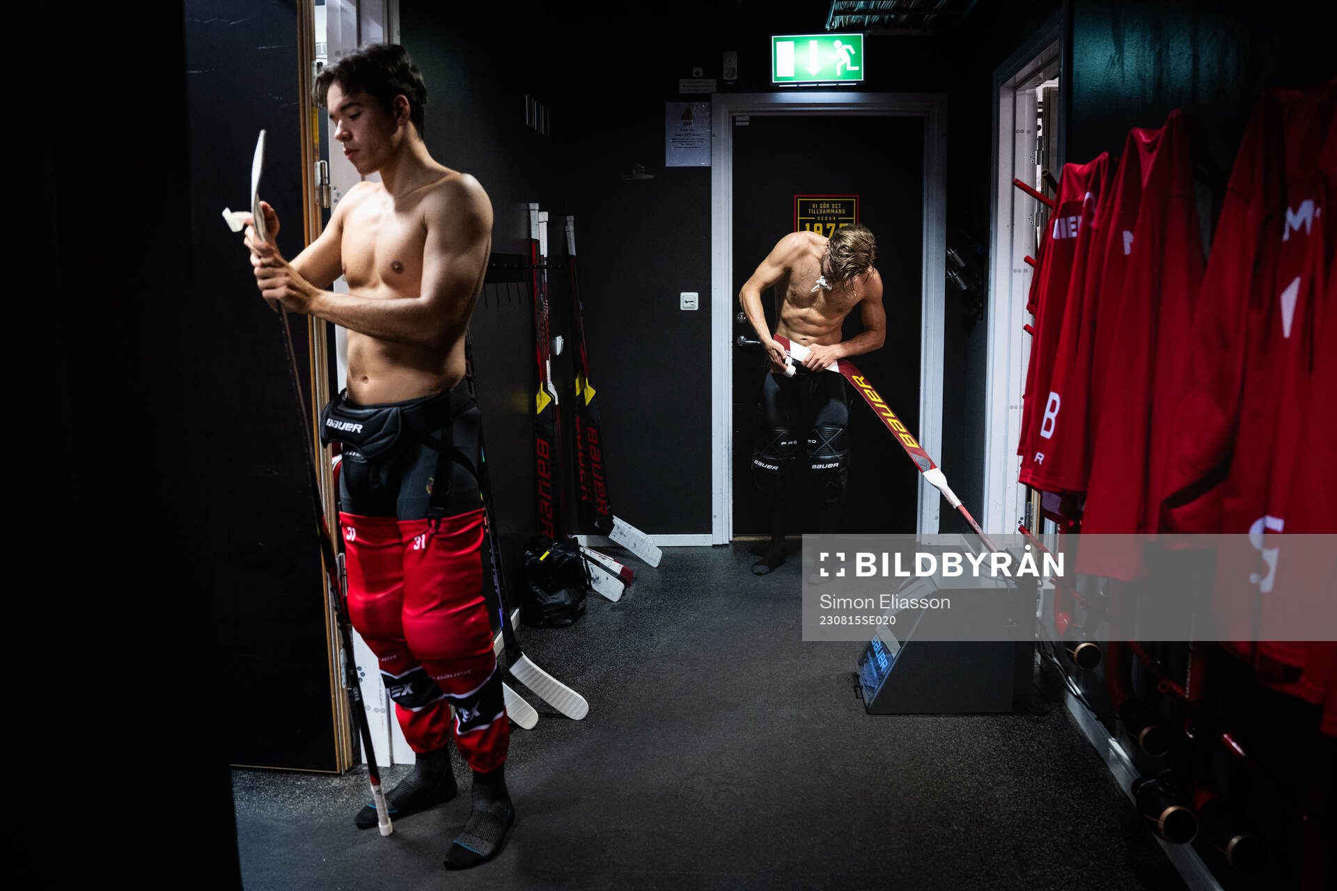 Luleås målvakter Matteus Ward och Joel Lassinantti