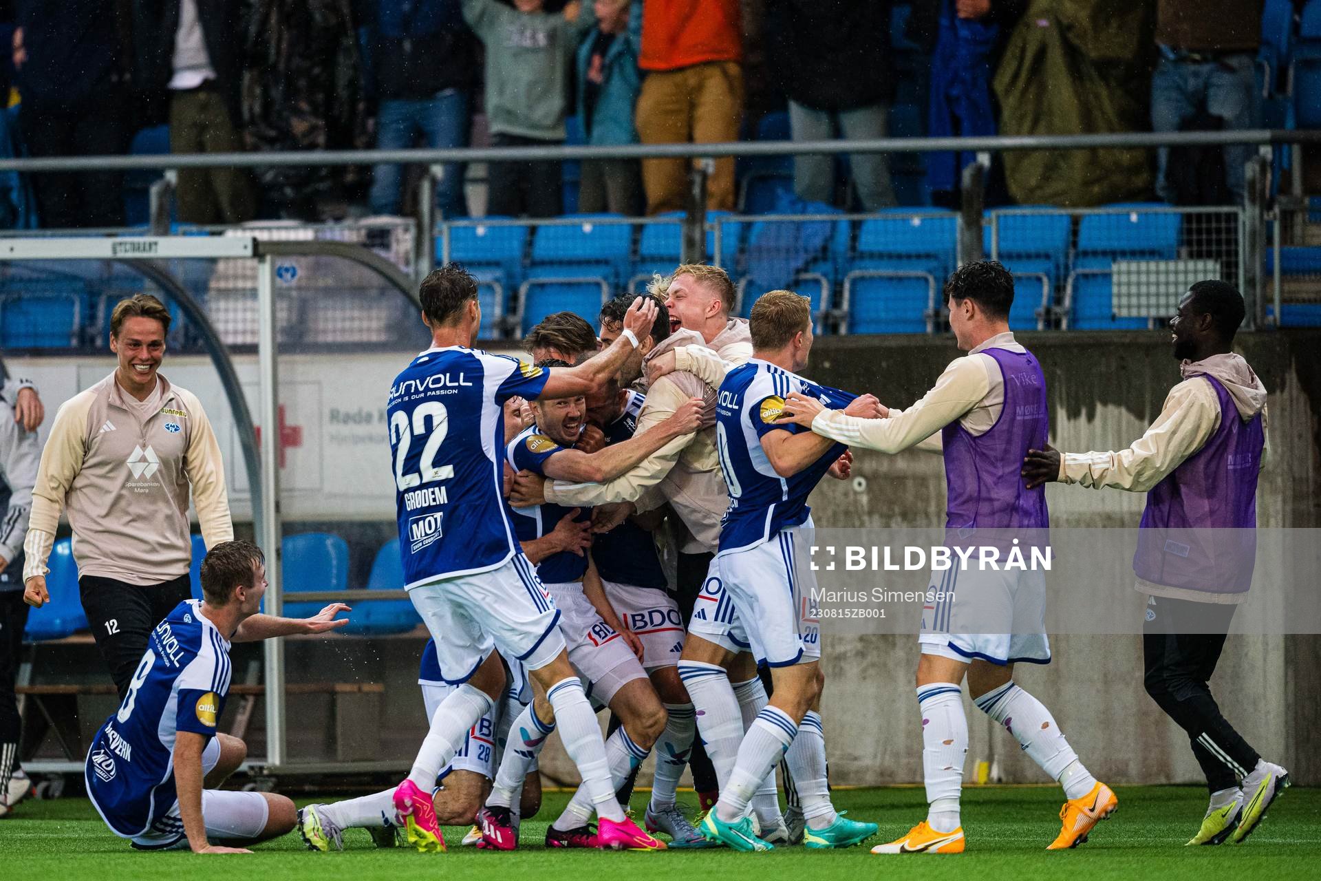 Martin Linnes of Molde celebrates