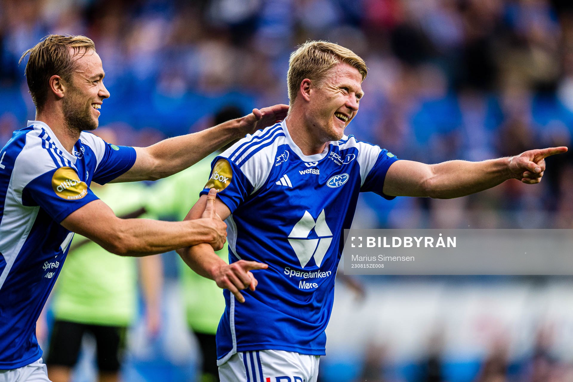 Kristian Eriksen of Molde celebrates
