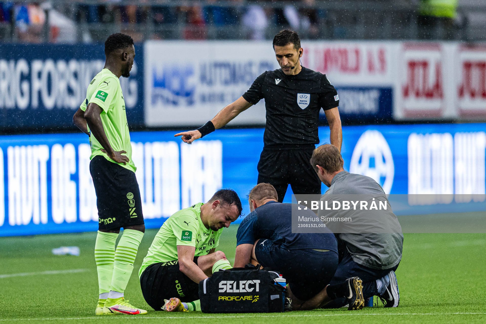 Vegard Forren of Klaksvik in pain
