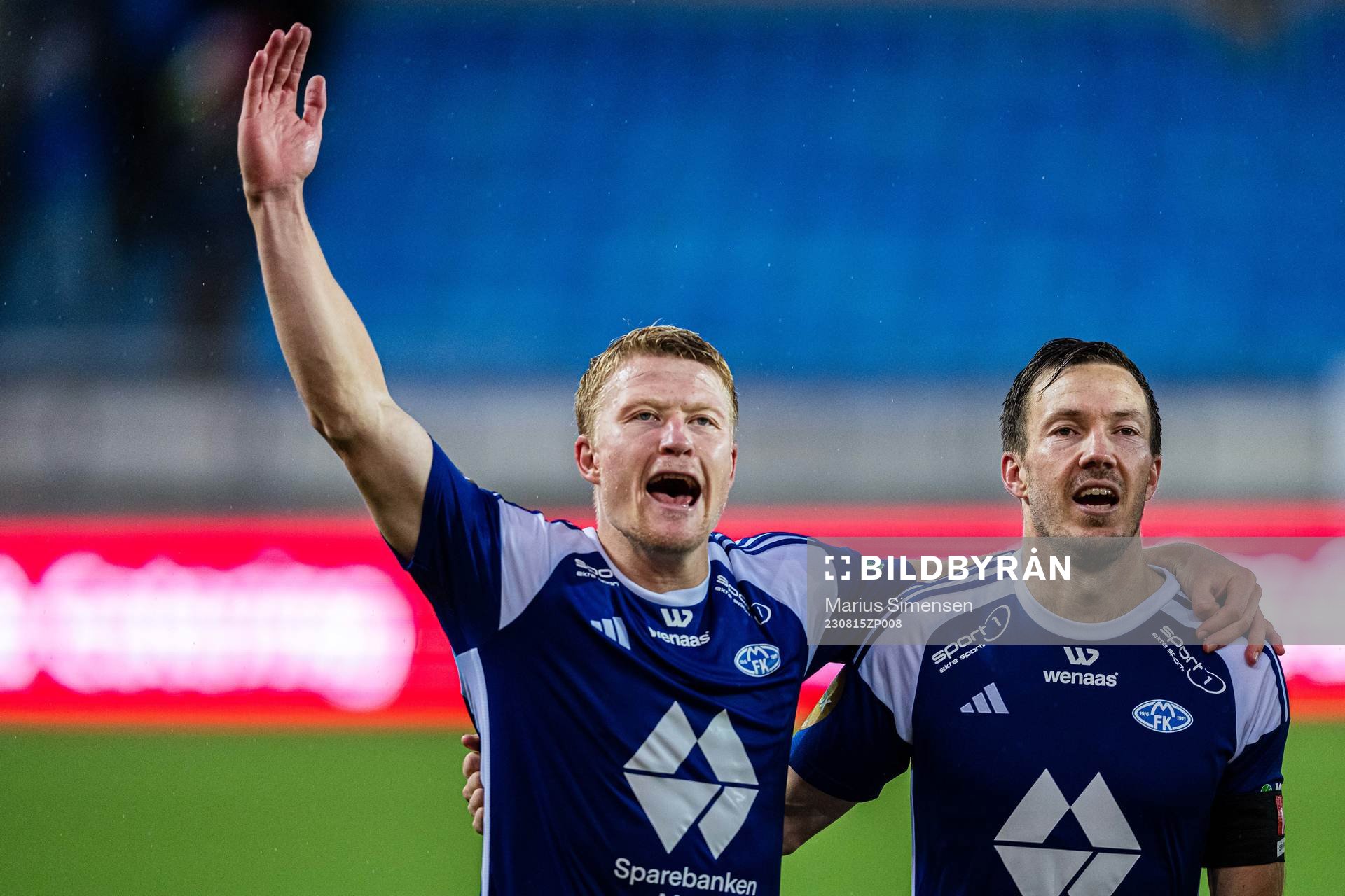 Kristian Eriksen and Martin Linnes of Molde celebrates