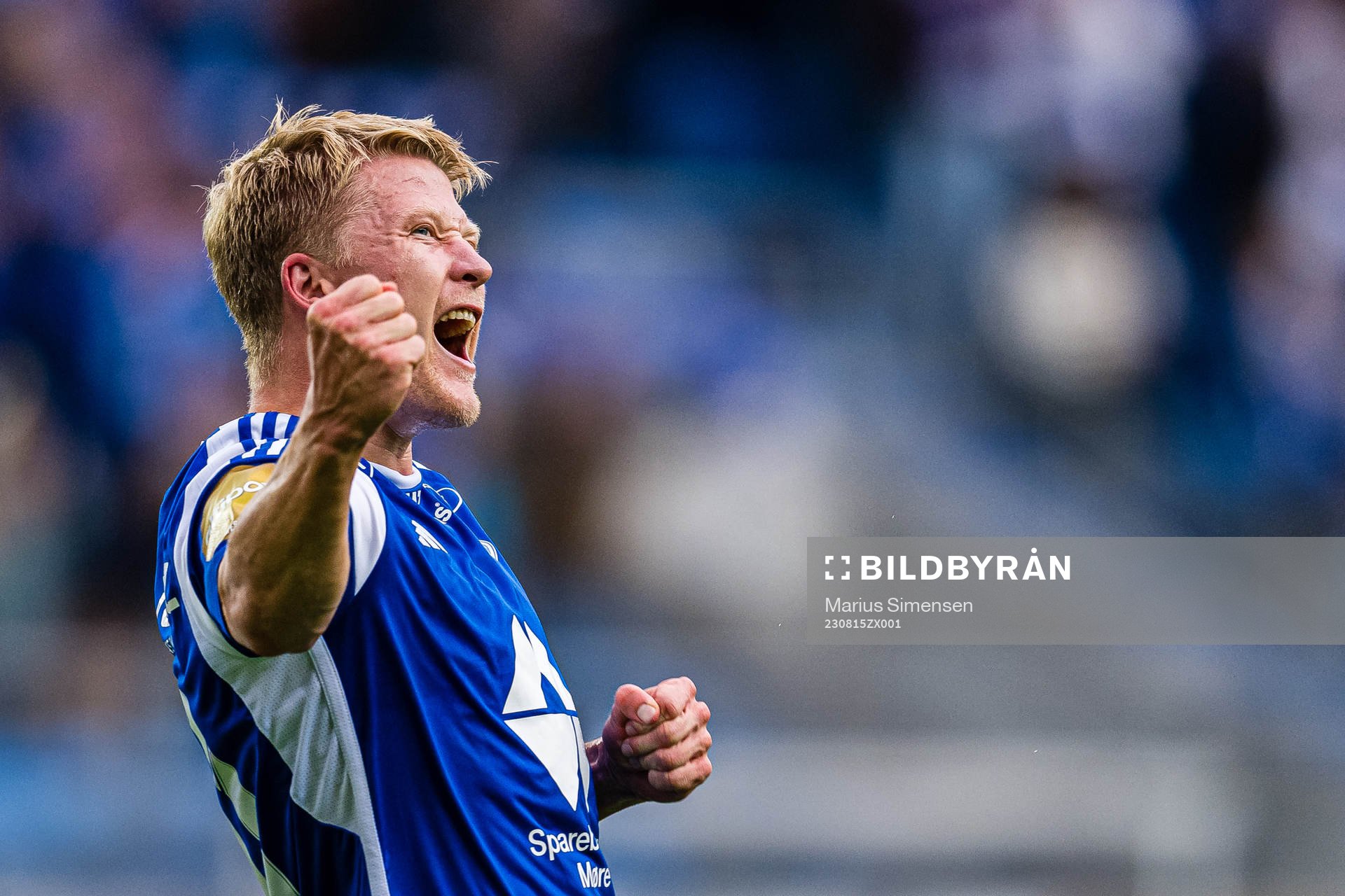 Kristian Eriksen of Molde celebrates