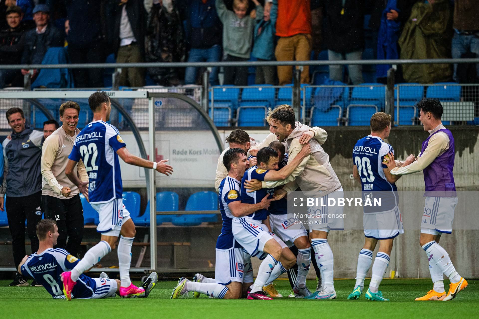 Martin Linnes of Molde celebrates