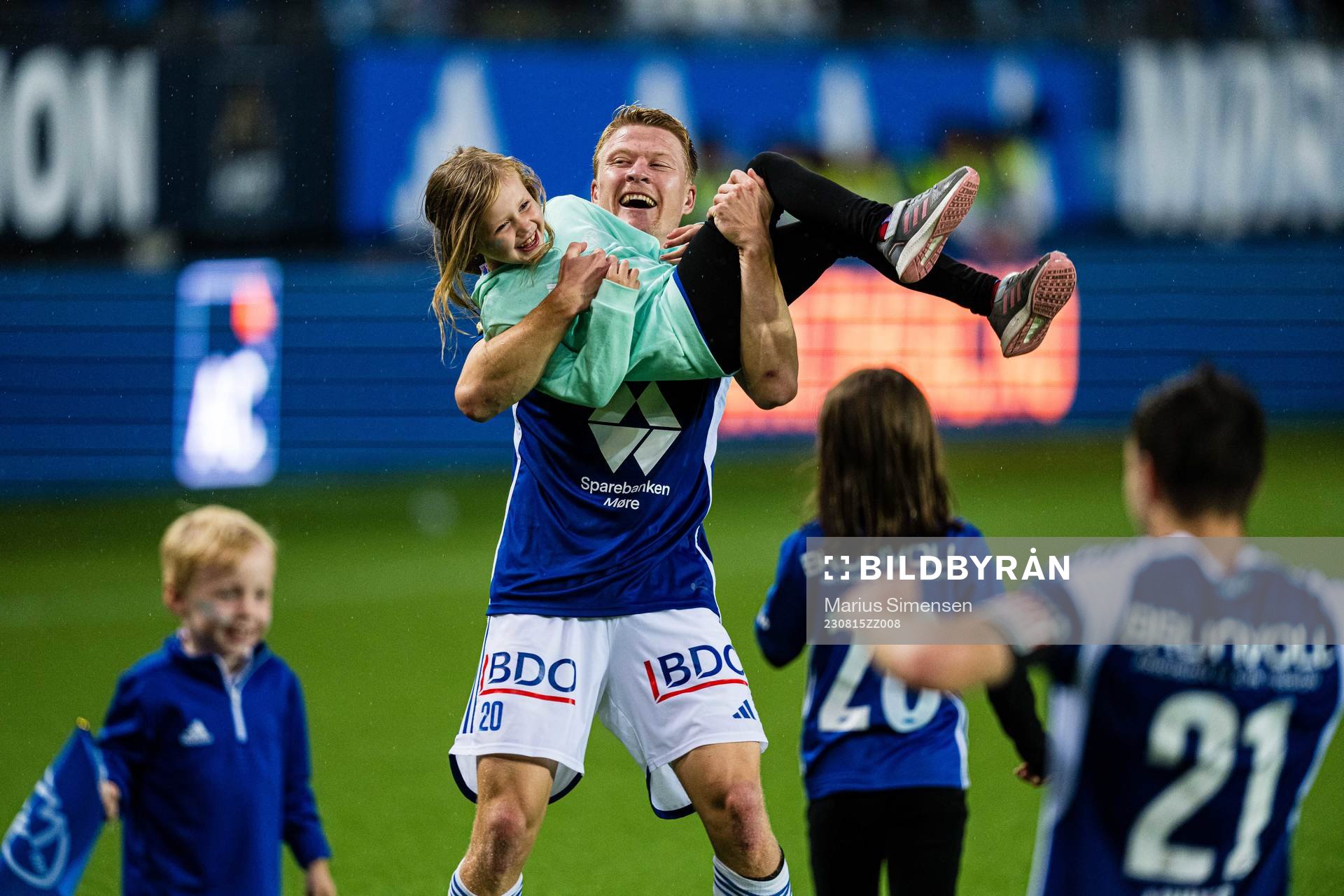 Kristian Eriksen of Molde celebrates