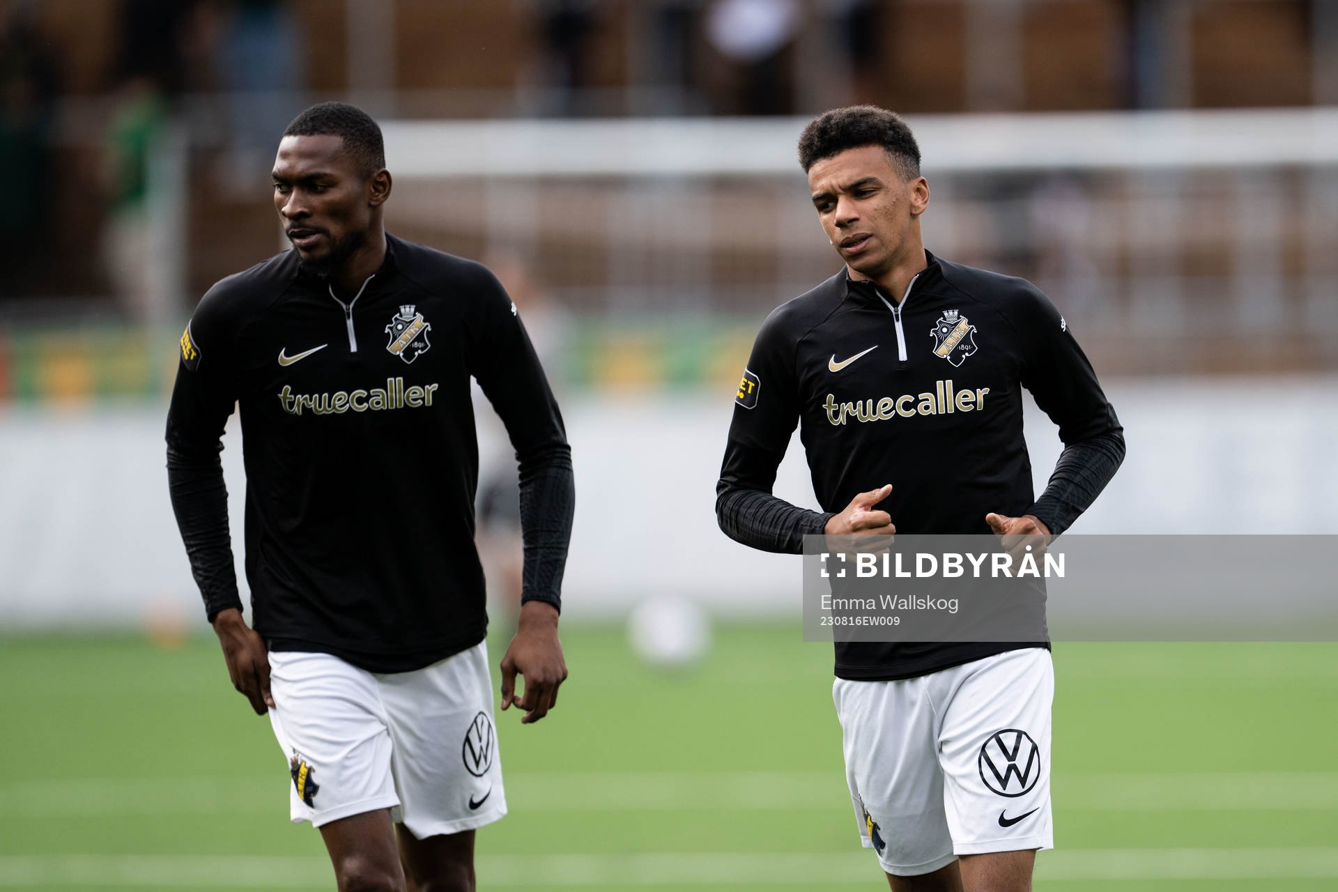 AIKs Aboubakar Keita och Rui Modesto