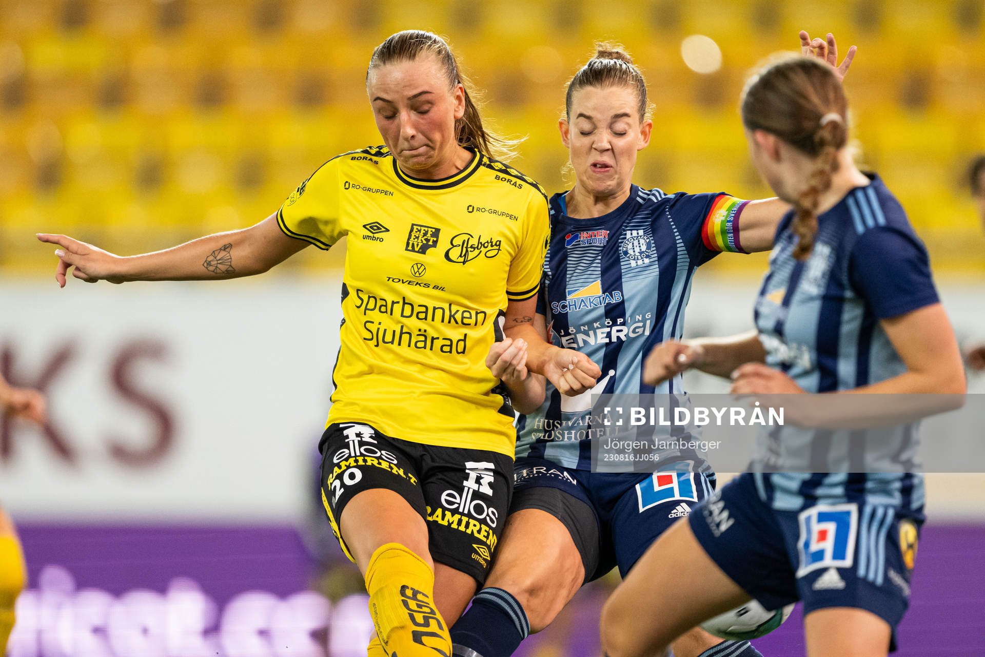 Elfsborgs Stina Jensen och Husqvarnas Victoria Ström