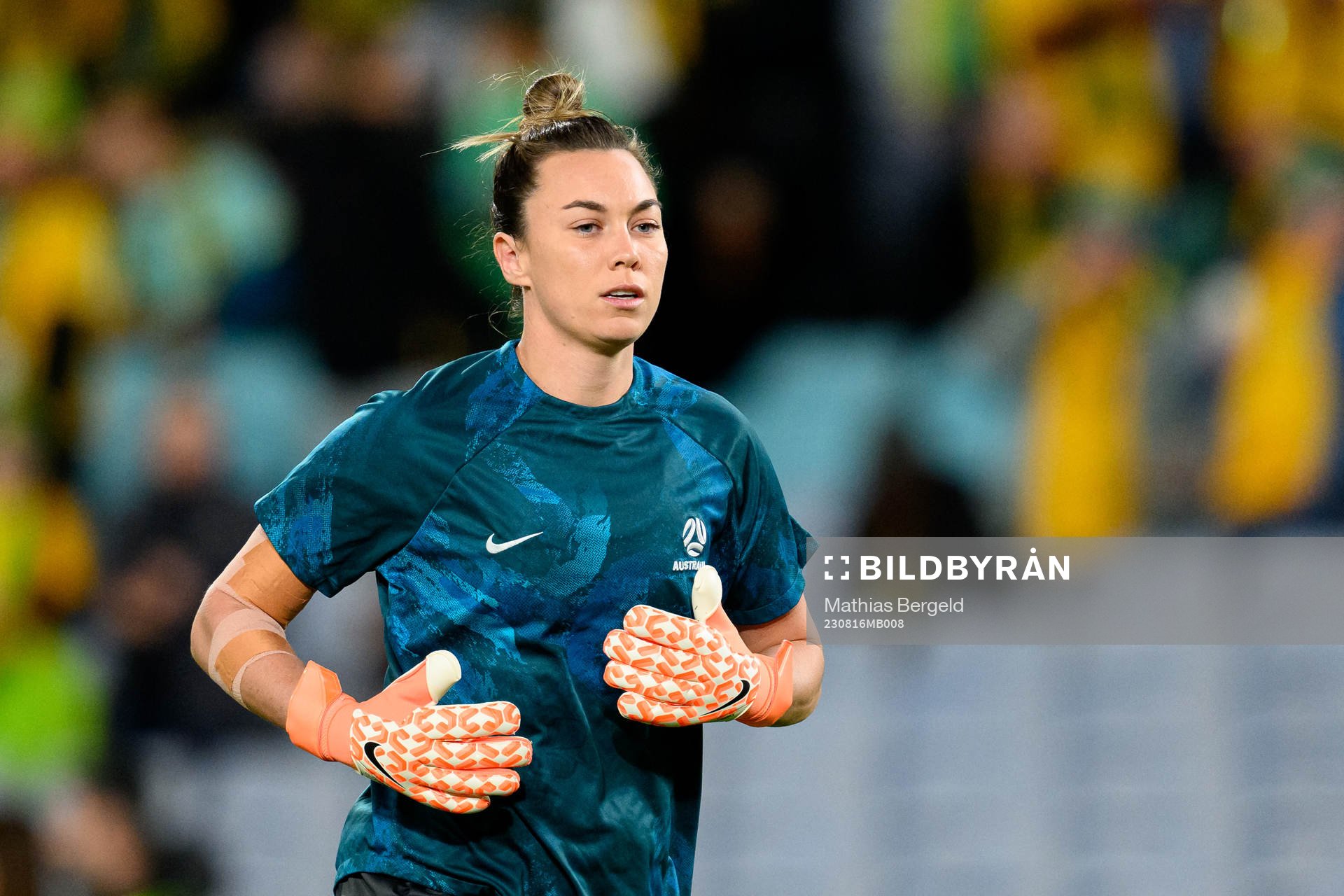 Goalkeeper Mackenzie Arnold of Australia