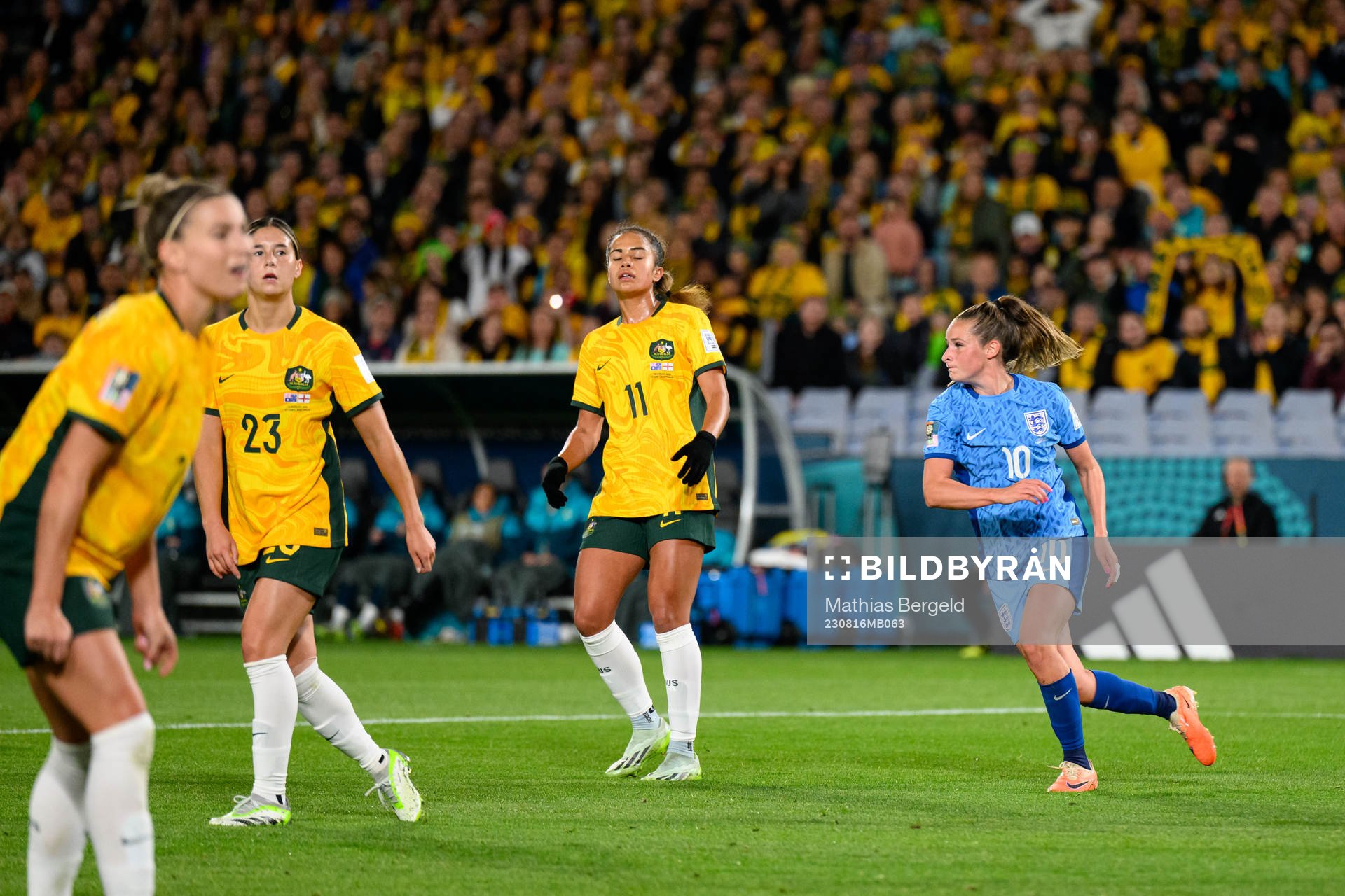 Ella Toone of England celebrates