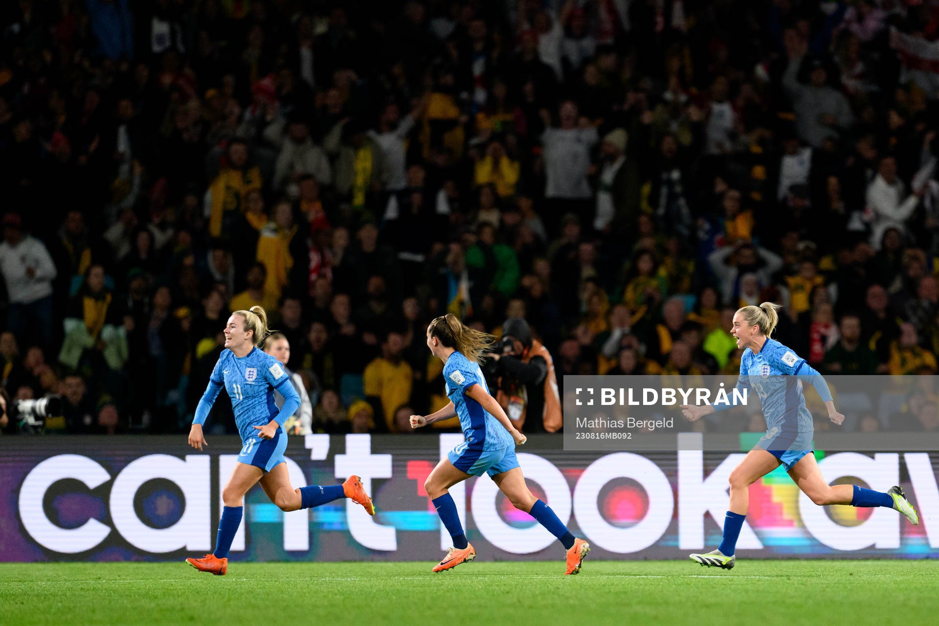 Lauren Hemp of England celebrates