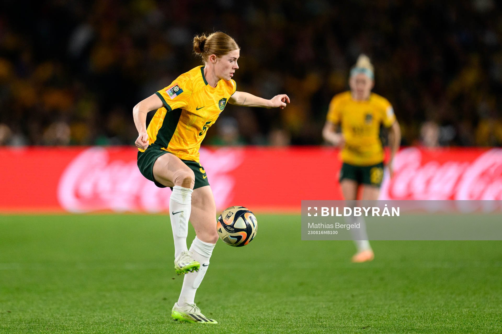 Cortnee Vine of Australia during the FIFA Women's World Cup semifinal between Australia and England on August 16, 2023 in Sydney.