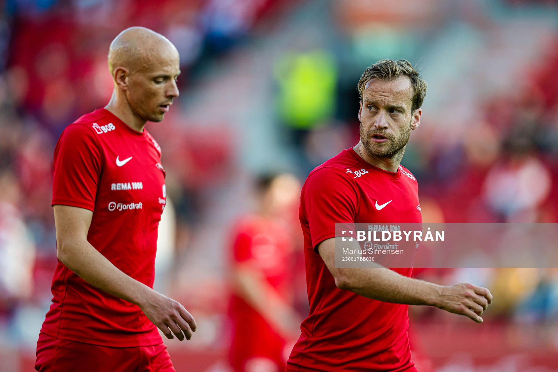 Ruben Kristiansen and Bård Finne of Brann