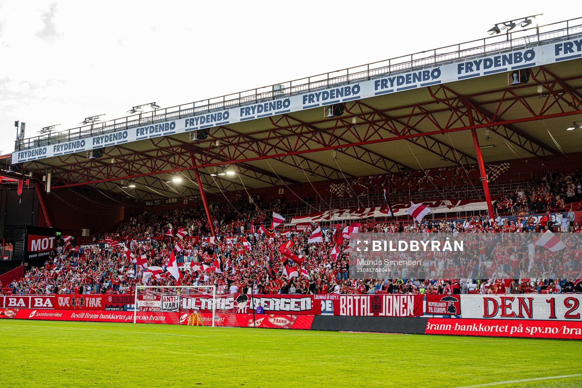 Spectators in the stands