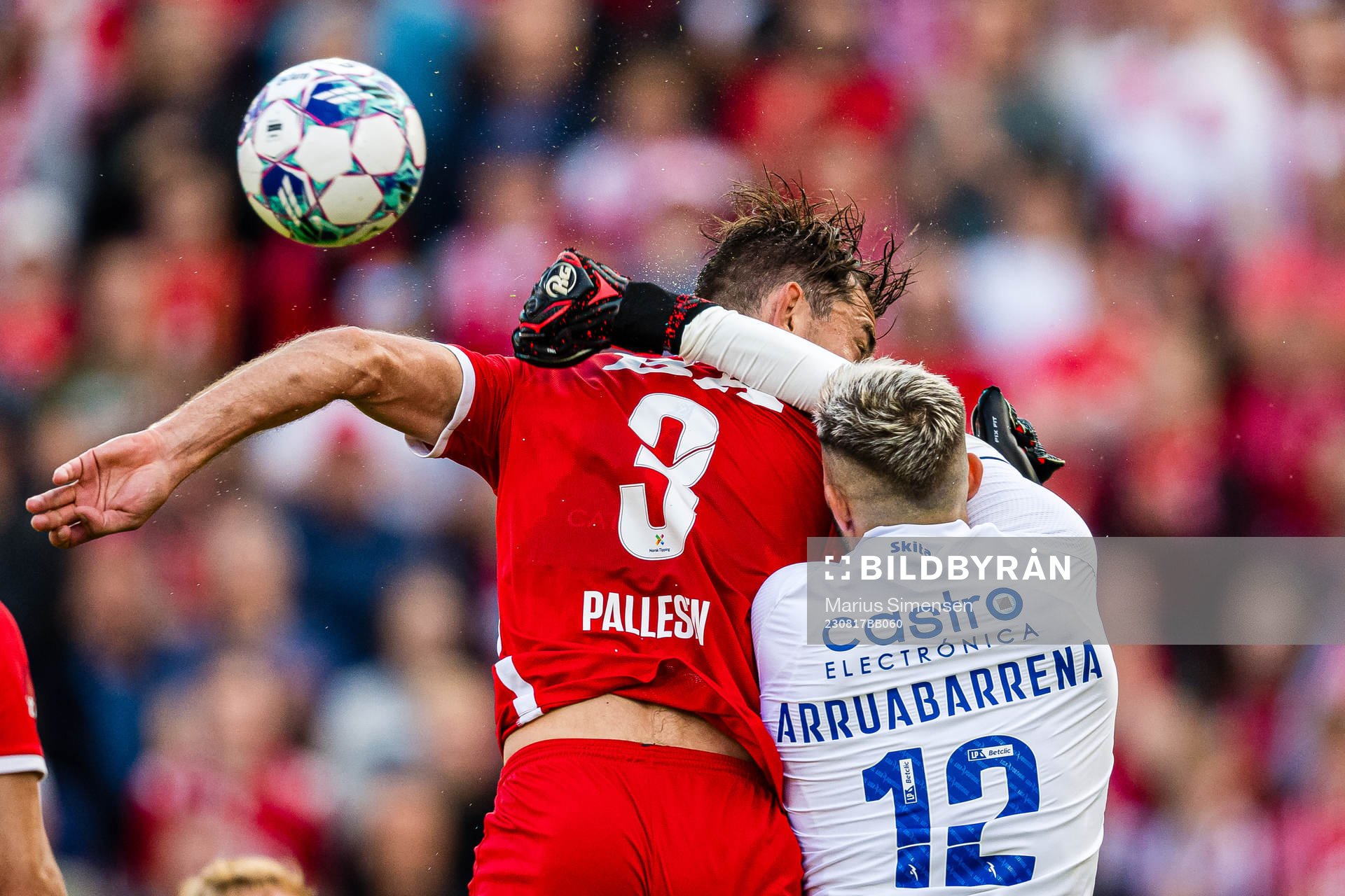 Fredrik Pallesen Knudsen of Brann and Ignacio De