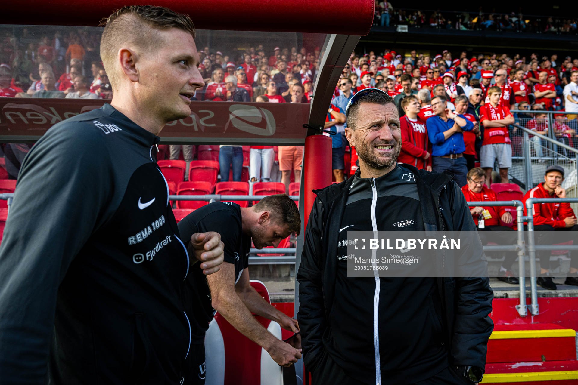 Erik Huseklepp, assistant coach of Brann, and Eirik