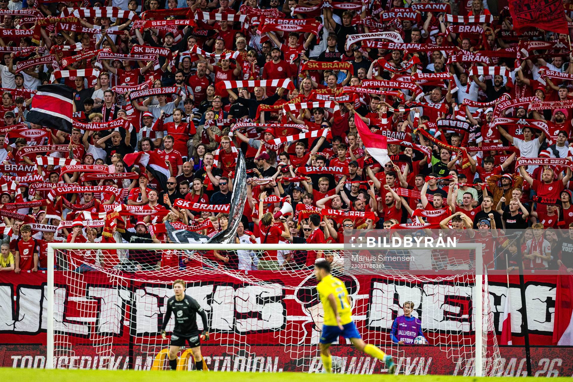 Spectators in the stands