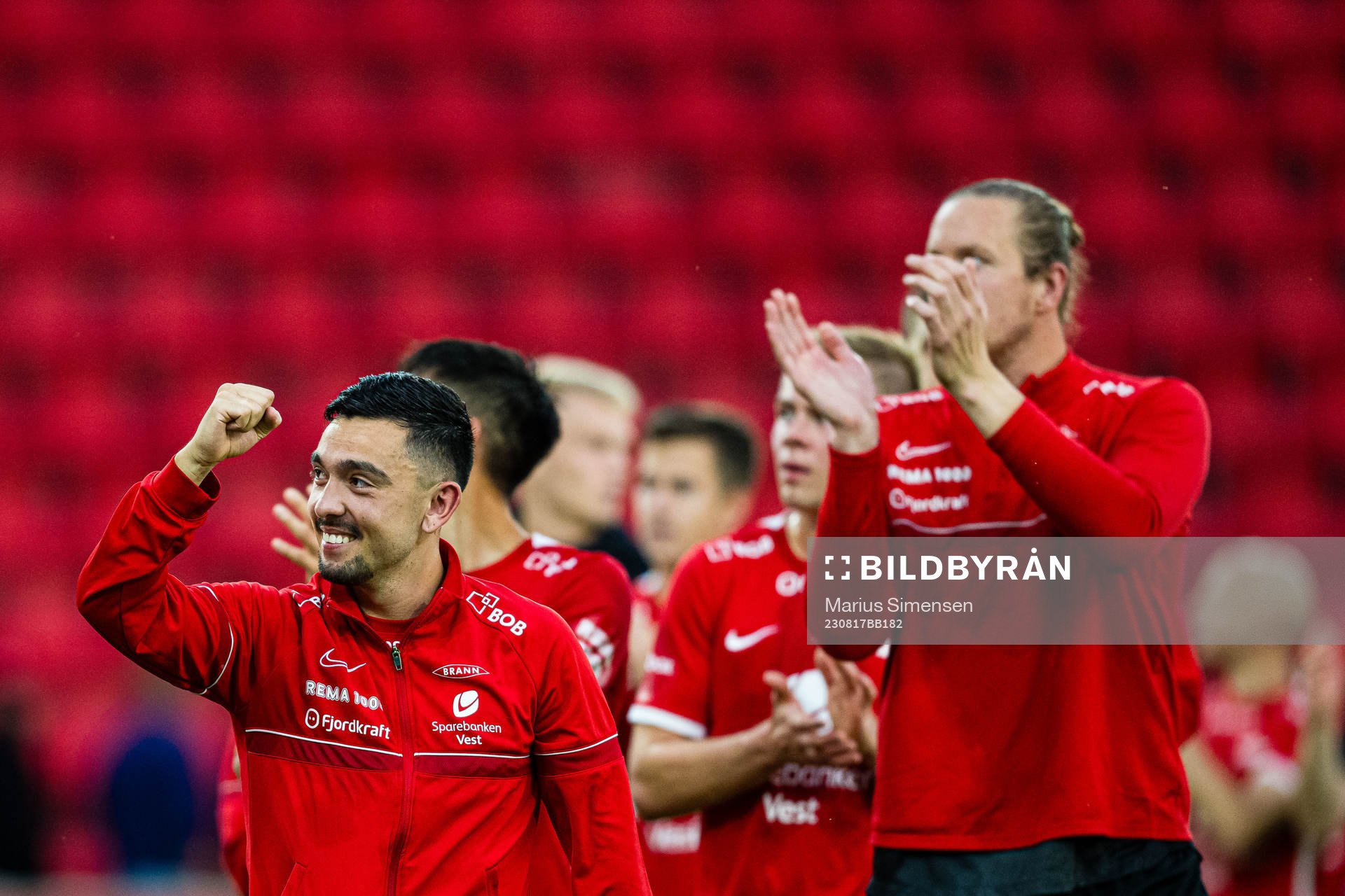 Niklas Castro of Brann celebrates