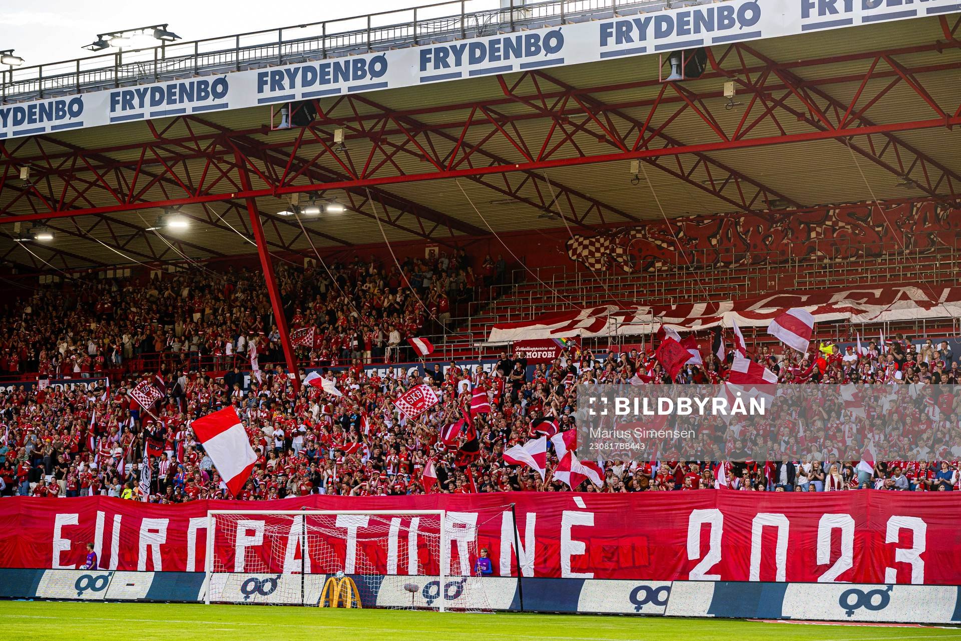 Spectators in the stands