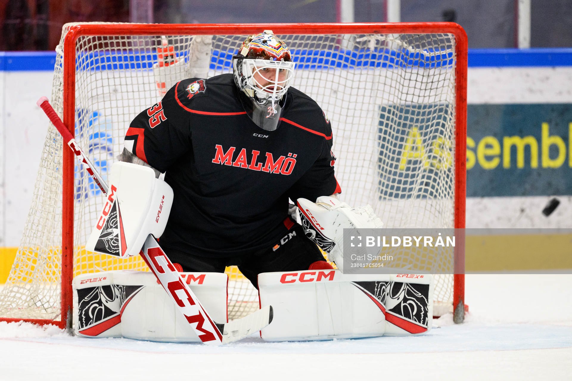 Malmö Redhawks målvakt Adam Werner