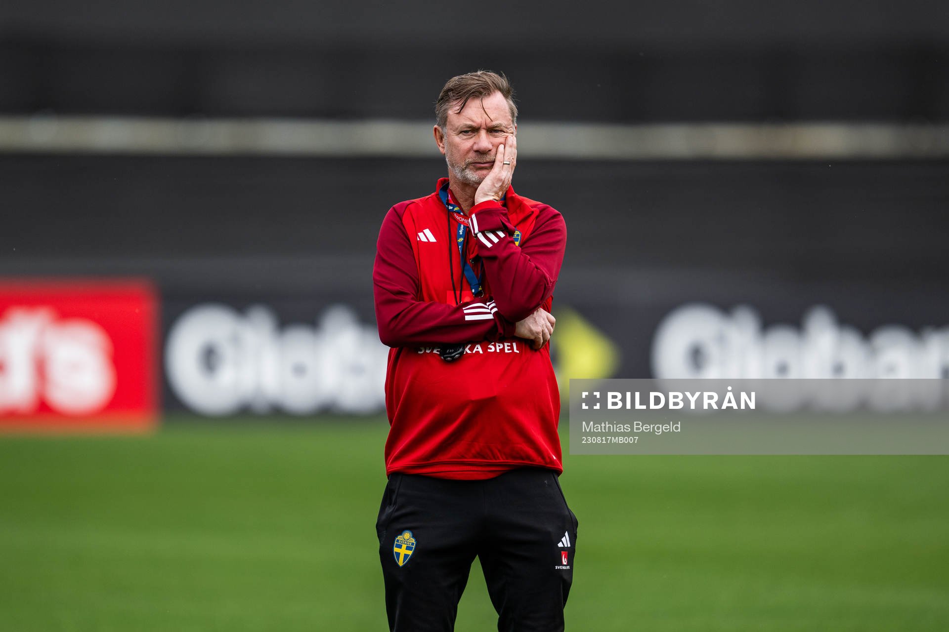 Head coach Peter Gerhardsson of the Swedish women's