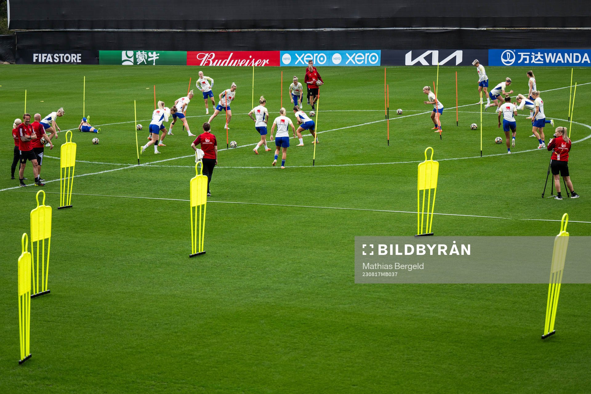 Players of the Swedish women's national football team at a