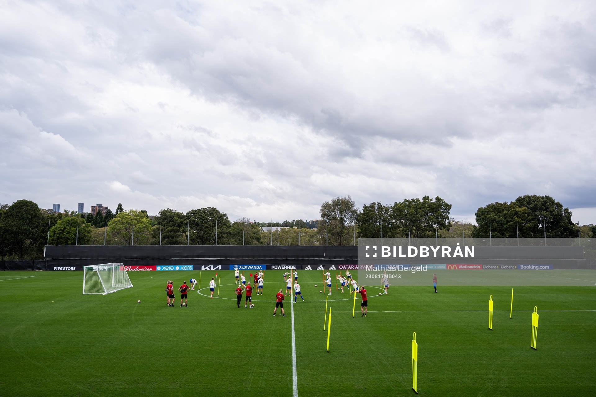 Players of the Swedish women's national football team at a