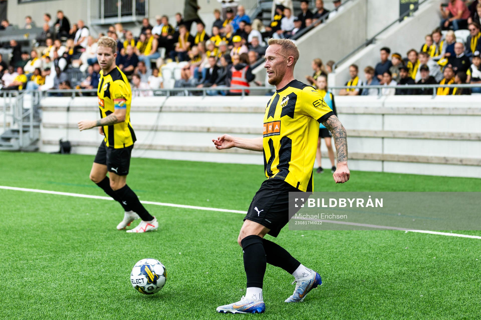 Samuel Gustafson and Mikkel Rygaard Jensen of Häcken