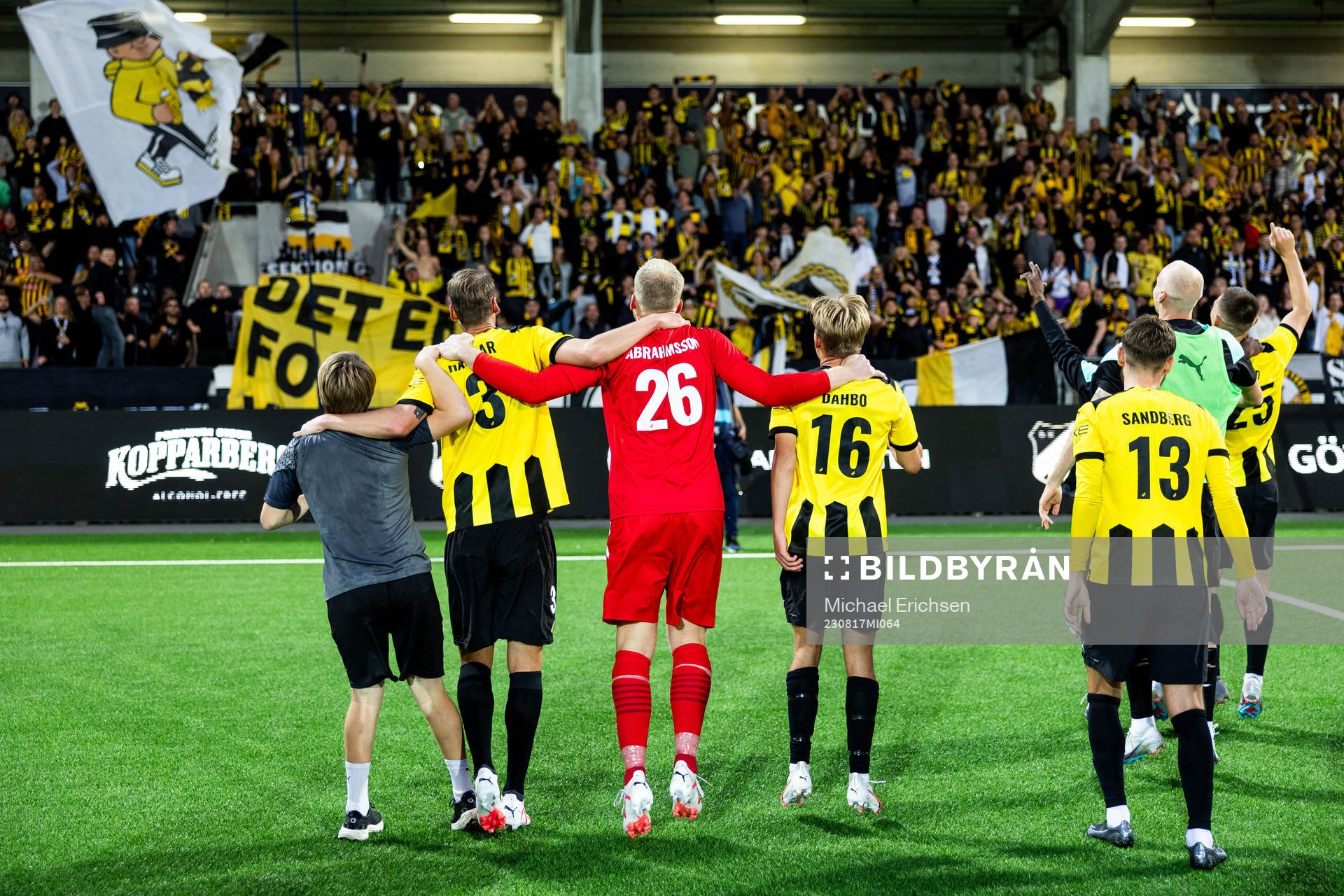 Players of Häcken celebrate