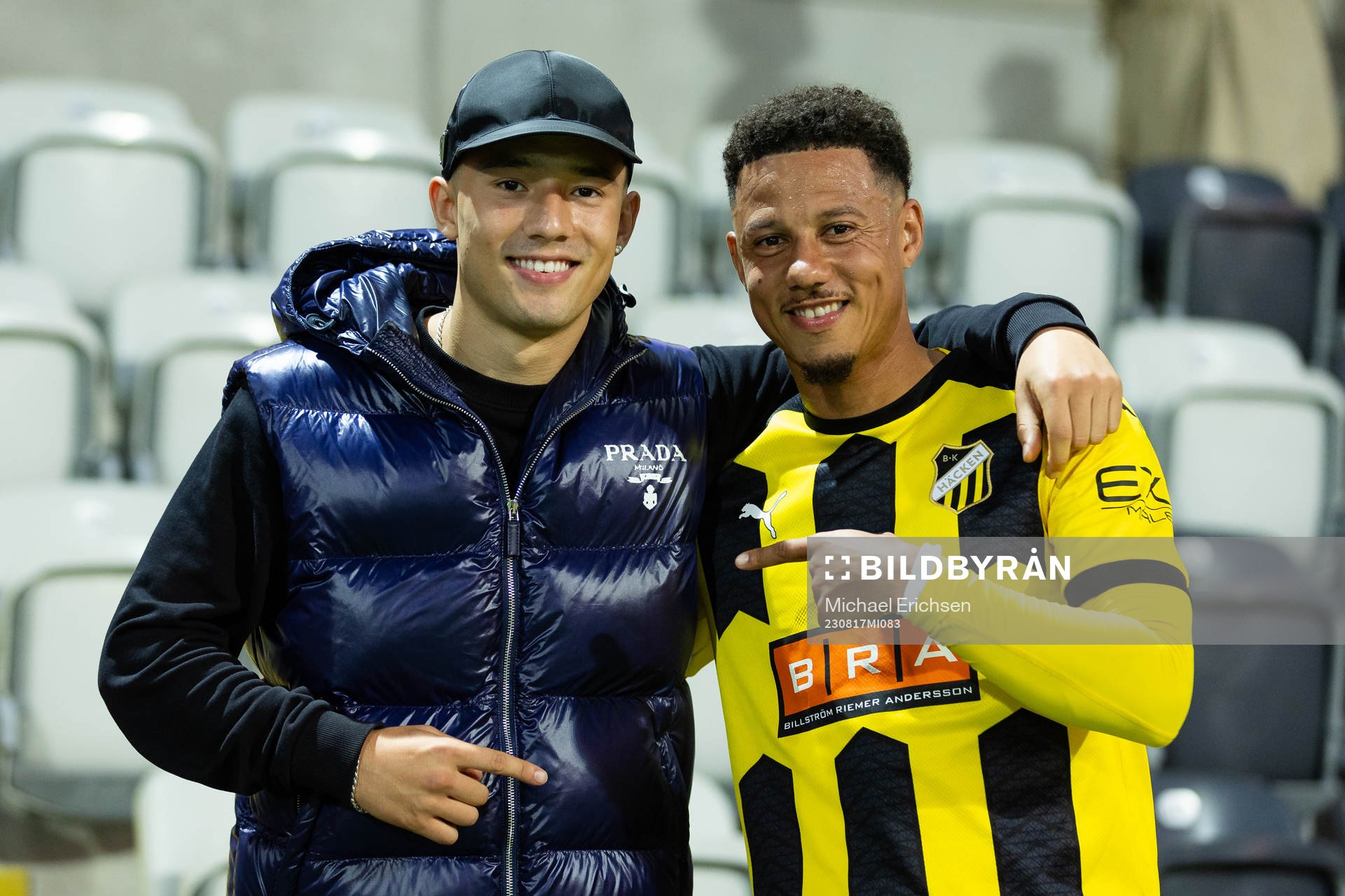 Hussein Carneil of IFK Göteborg and Tobias Sana of Häcken