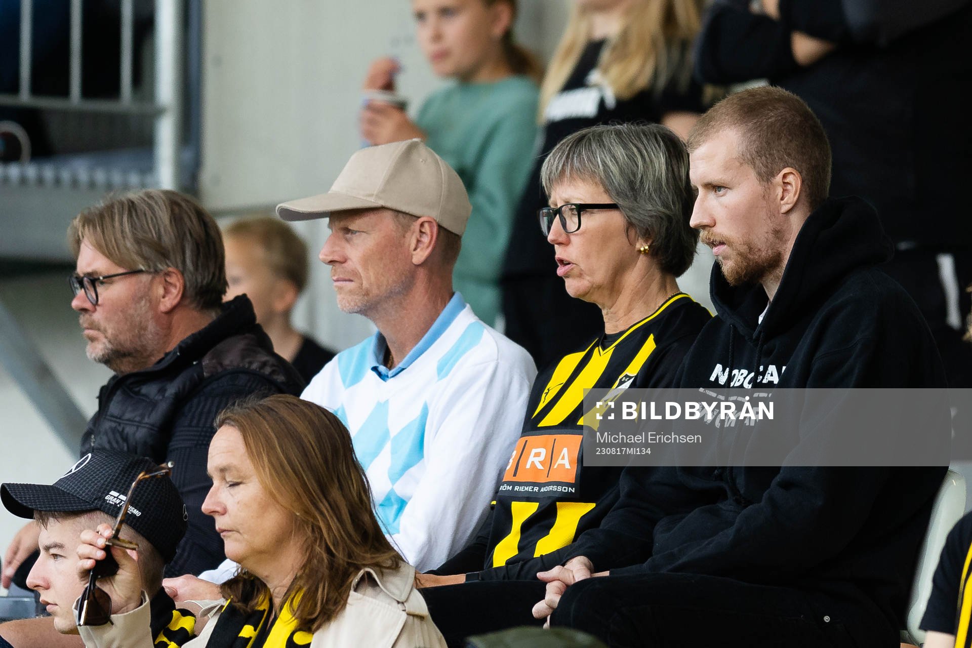 Simon Gustafson of Häcken in the stands