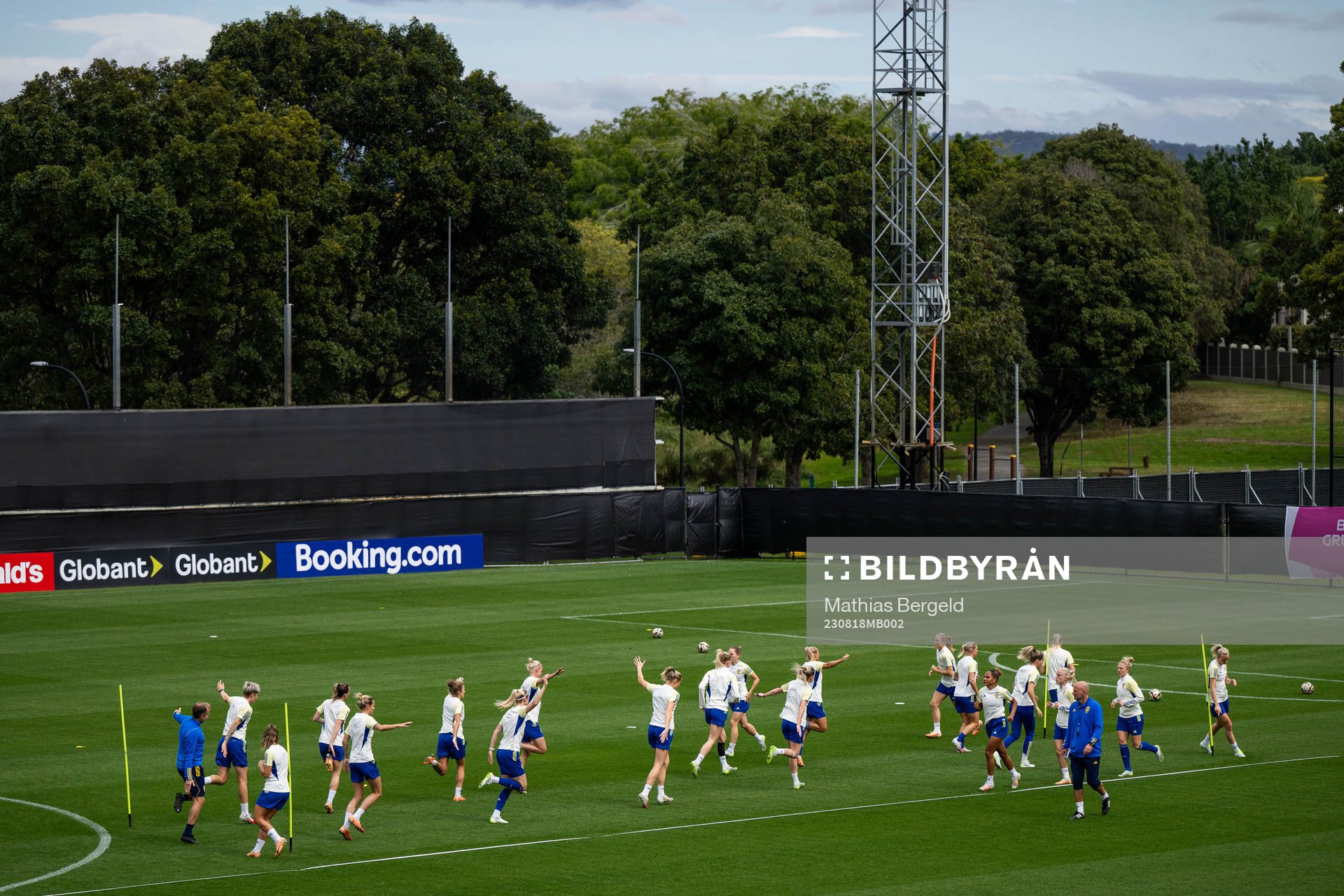 Players of the Swedish women's national football team at a