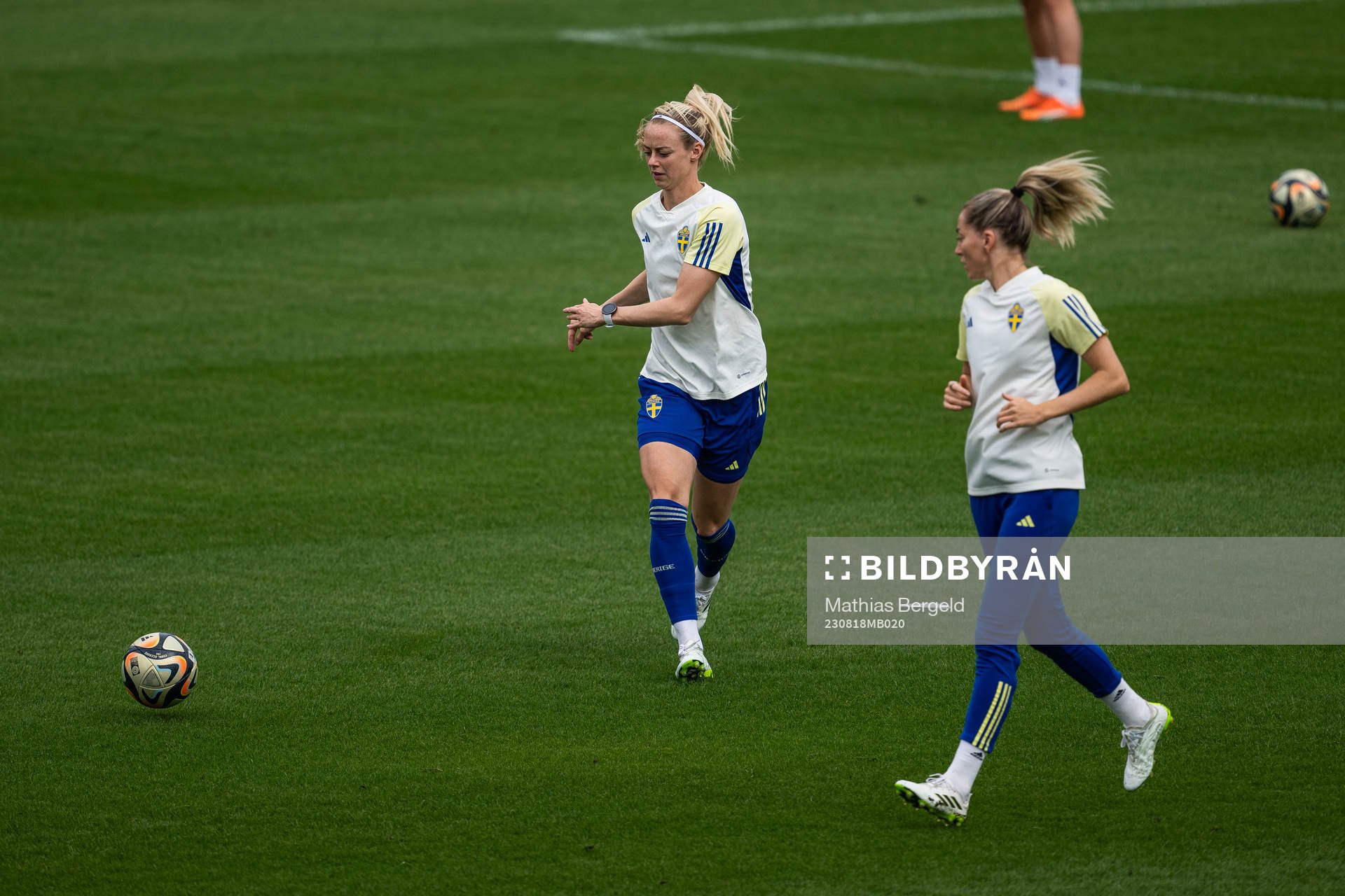 Amanda Ilestedt and Linda Sembrant of the Swedish women's