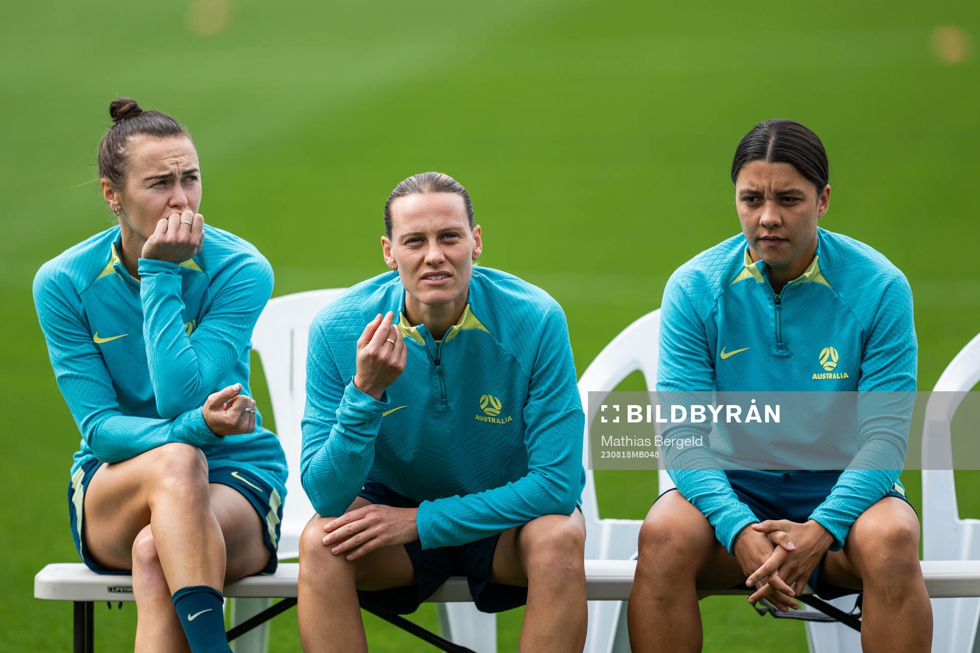 Emily van Egmond and Sam Kerr of the Australian women's